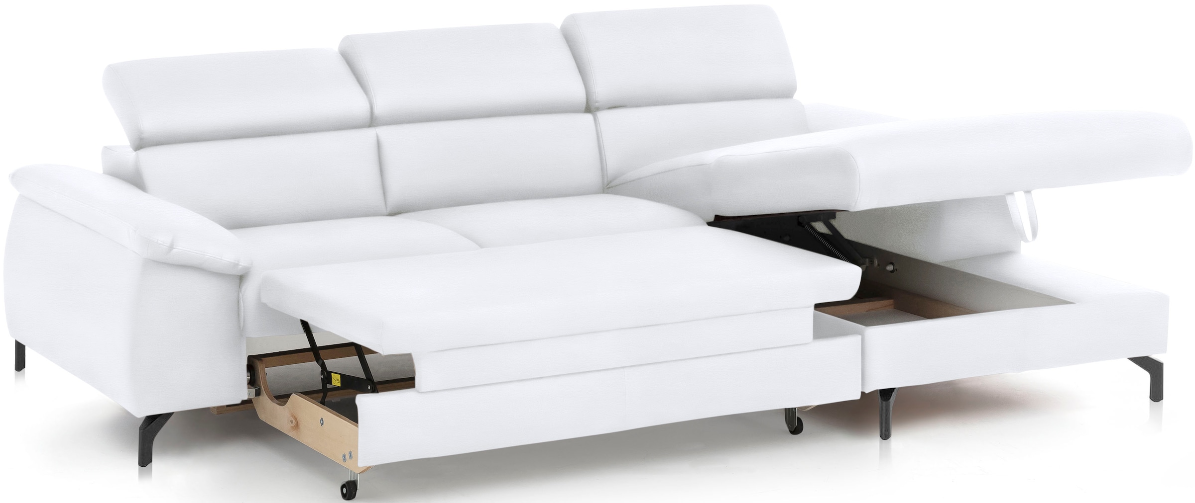 COTTA Ecksofa »Kitty L-Form«, mit Kopfteilverstellung, wahlweise mit Bettfunktion & Bettkasten