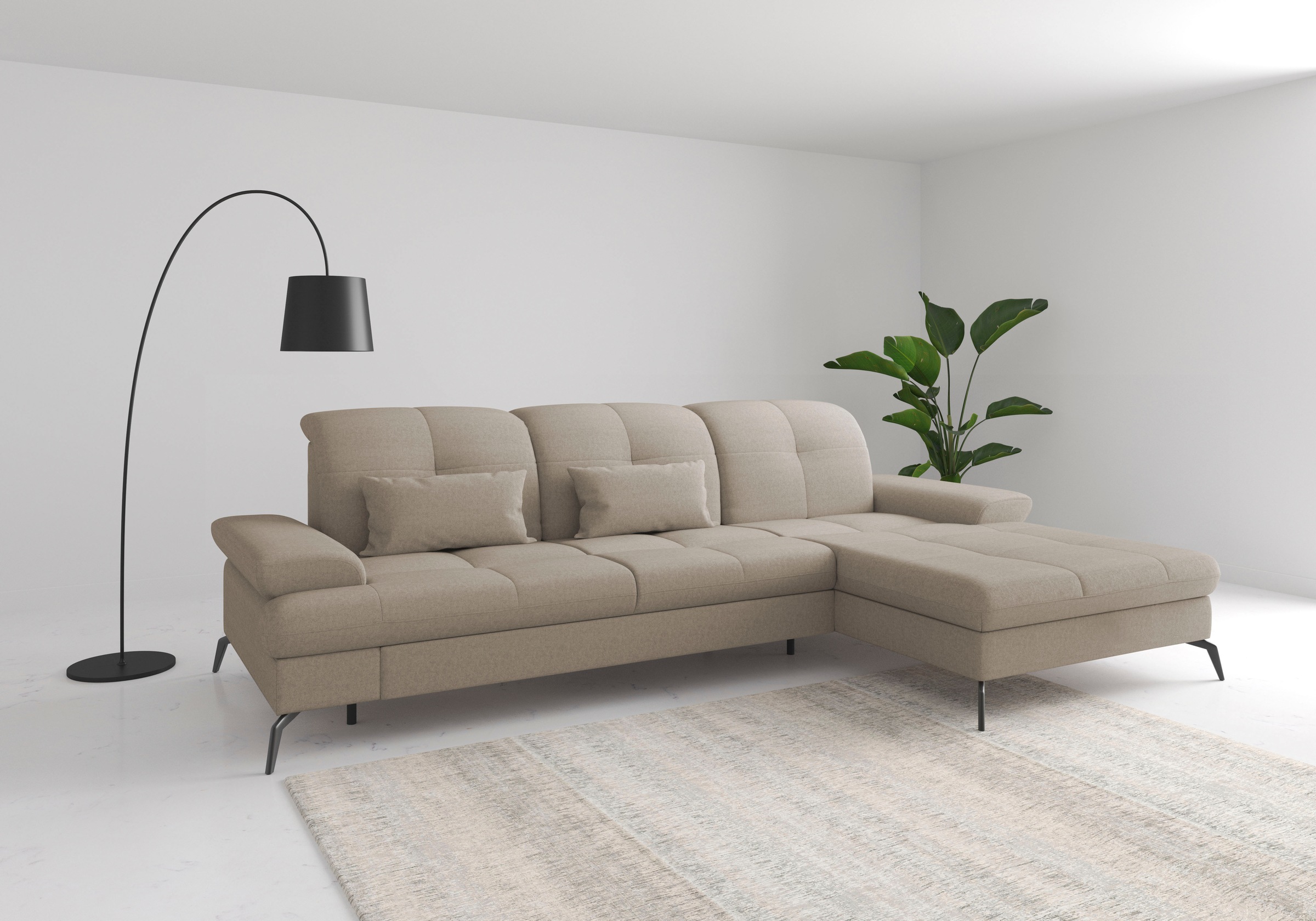 sit&more Ecksofa »Amica, L-Form, inkl. Sitztiefenverstellung & Armteilverst günstig online kaufen