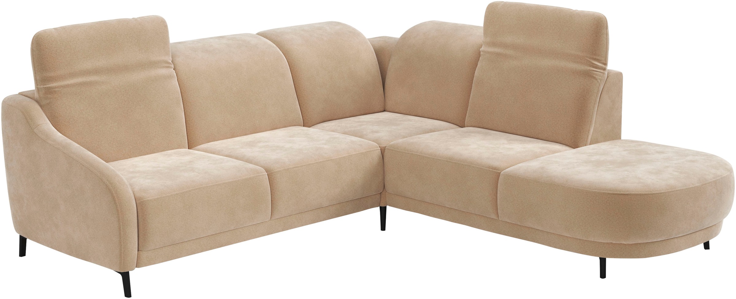 sit&more Ecksofa »Blues L-Form«, wahlweise mit Klapptisch und USB