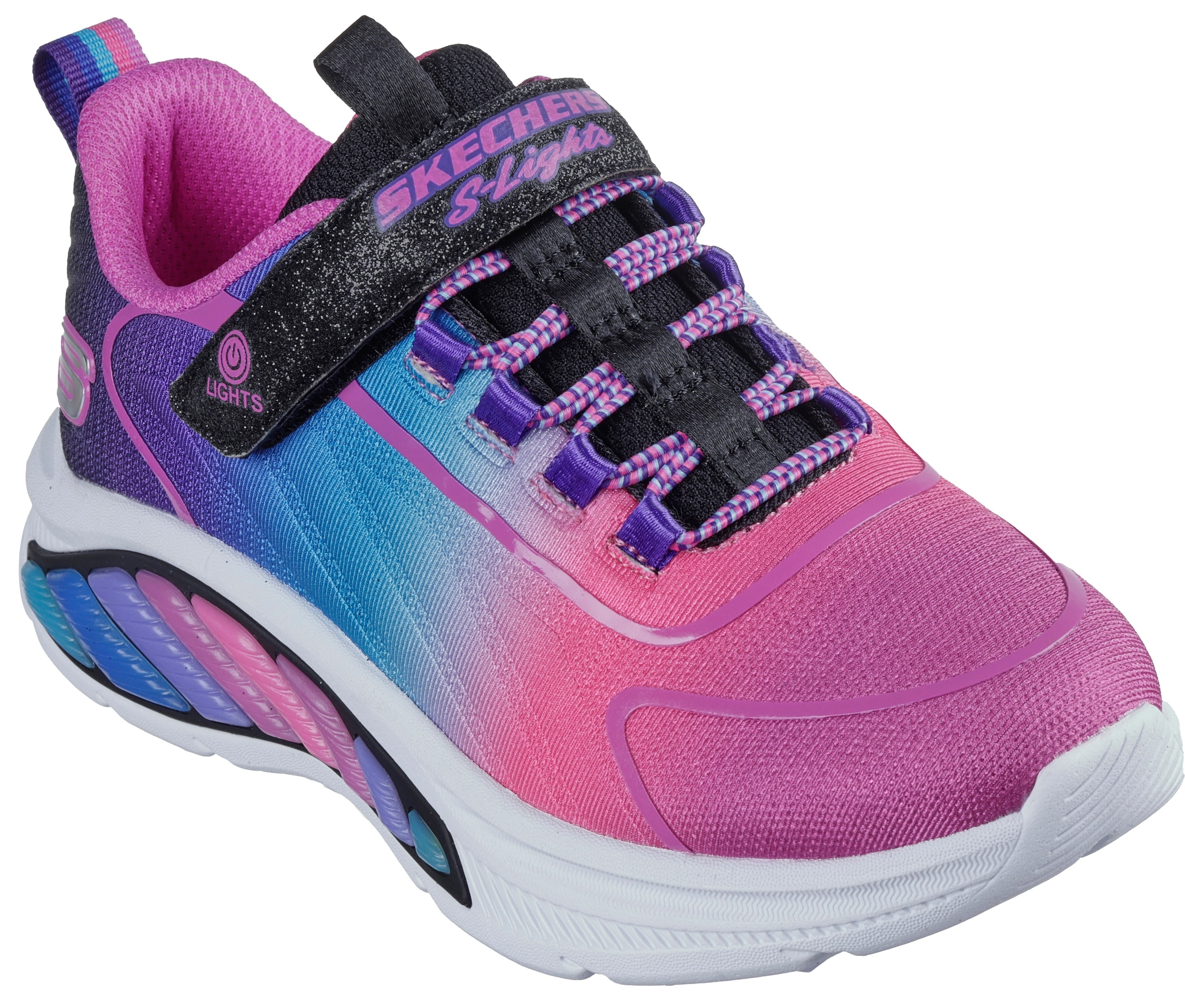 Sneaker »RAINBOW CRUISERS«, Blinkschuh, LED Schuh, Klettschuh mit schönem Ombre...