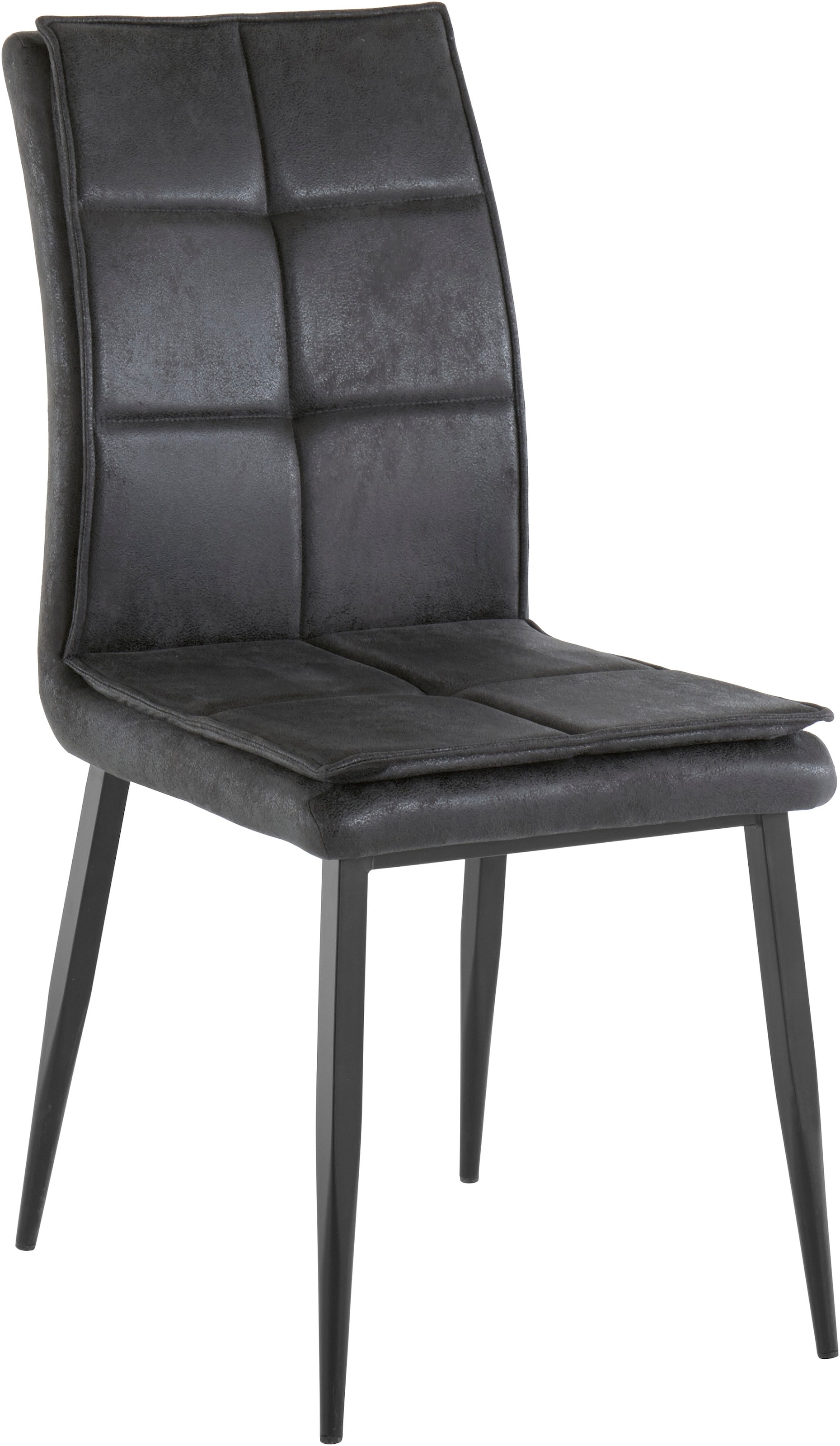 Essgruppe »Dino + Lima«, Set, 5-tlg, Tisch in Eiche Optik und 4 Esszimmerstühle, folierte Tischplatte und Bezug aus Mikrofaser, verschiedene Farbvarianten und Größen, Höhe bis Tischunterkante 74 cm, Tischhöhe 76 cm, Höhe Stuhl 94 cm, Sitzhöhe 49 cm