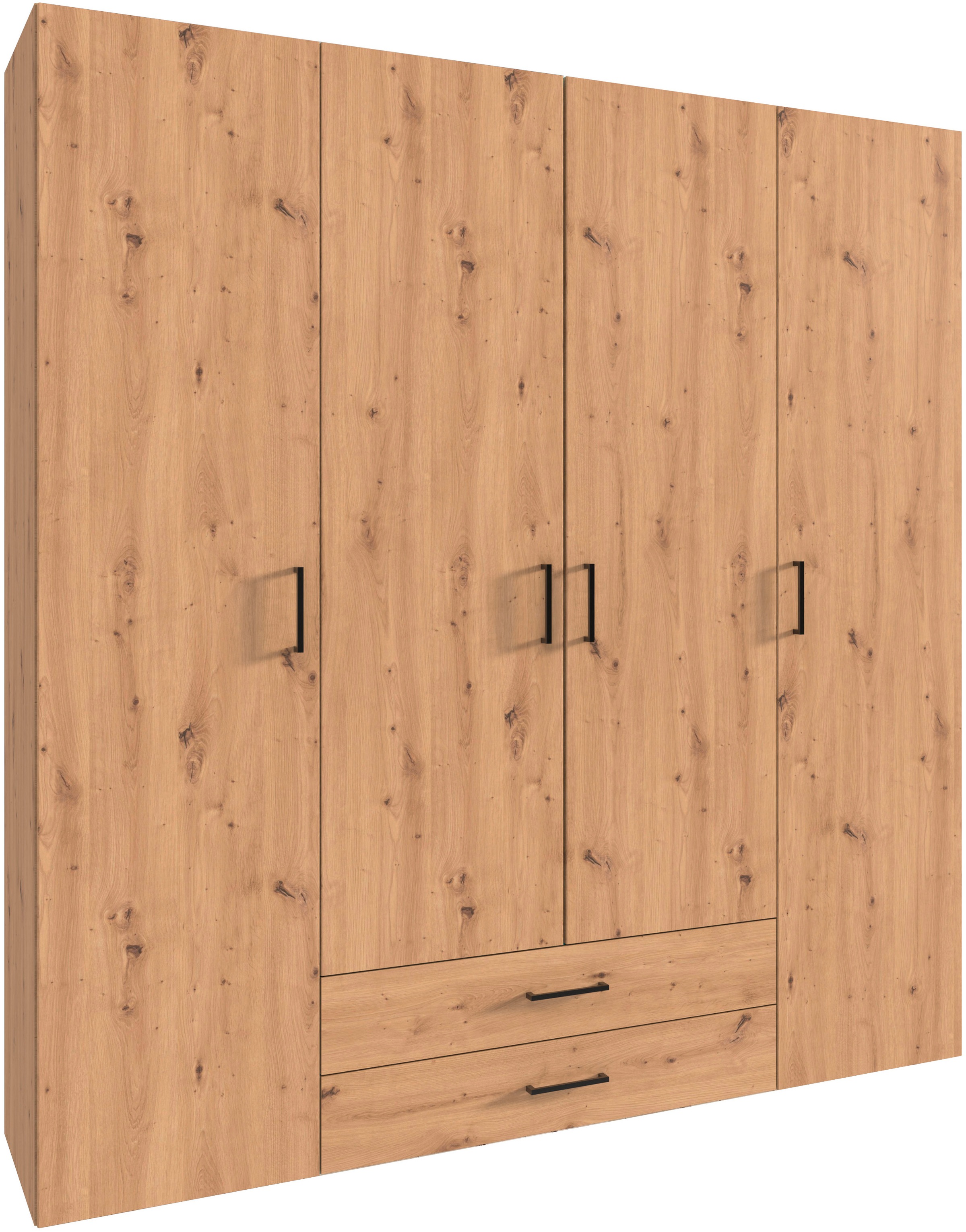 Wimex Drehtürenschrank »Mugano« mit langen oder kurzen Griffen aus Metall, günstig online kaufen