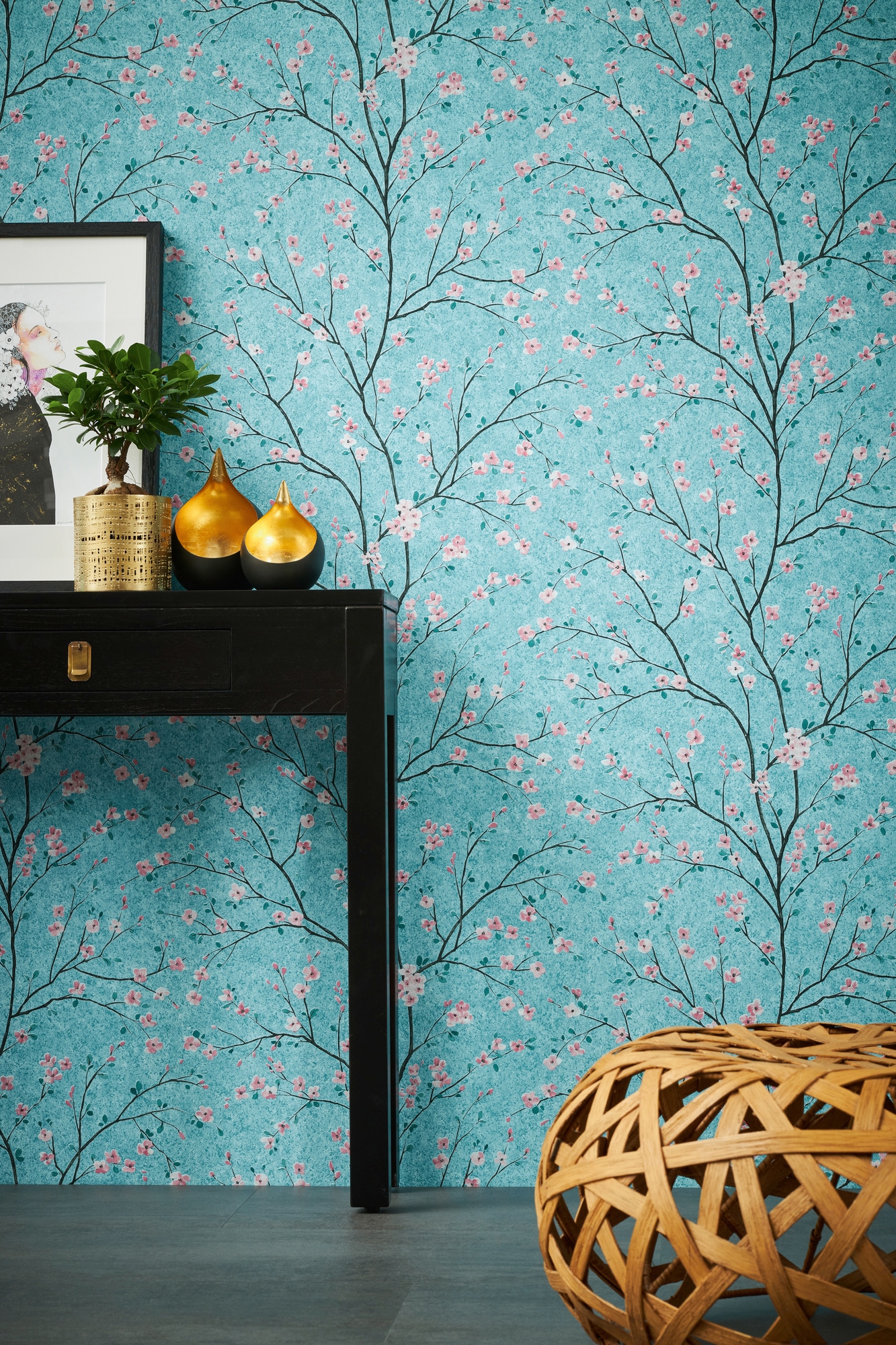 living walls Vliestapete »Metropolitan Stories, Mio Tokio«, floral-botanisch-Wald, Tapete Blumen Tapeten Wohnzimmer Schlafzimmer Küche modern Design Büro