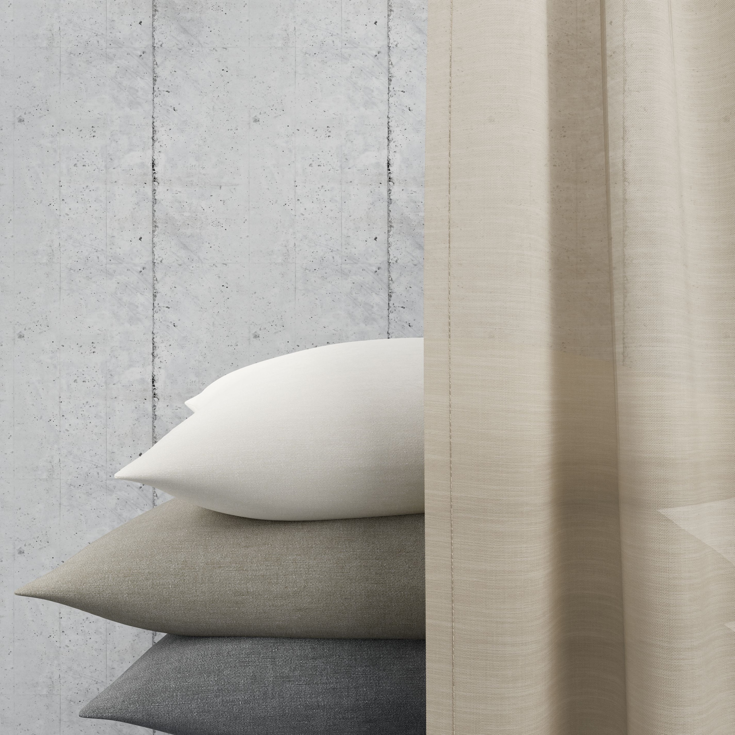 Neutex for you! Vorhang »Allure«, (1 St.), HxB: 245x140, Schal mit verdeckten Schlaufen
