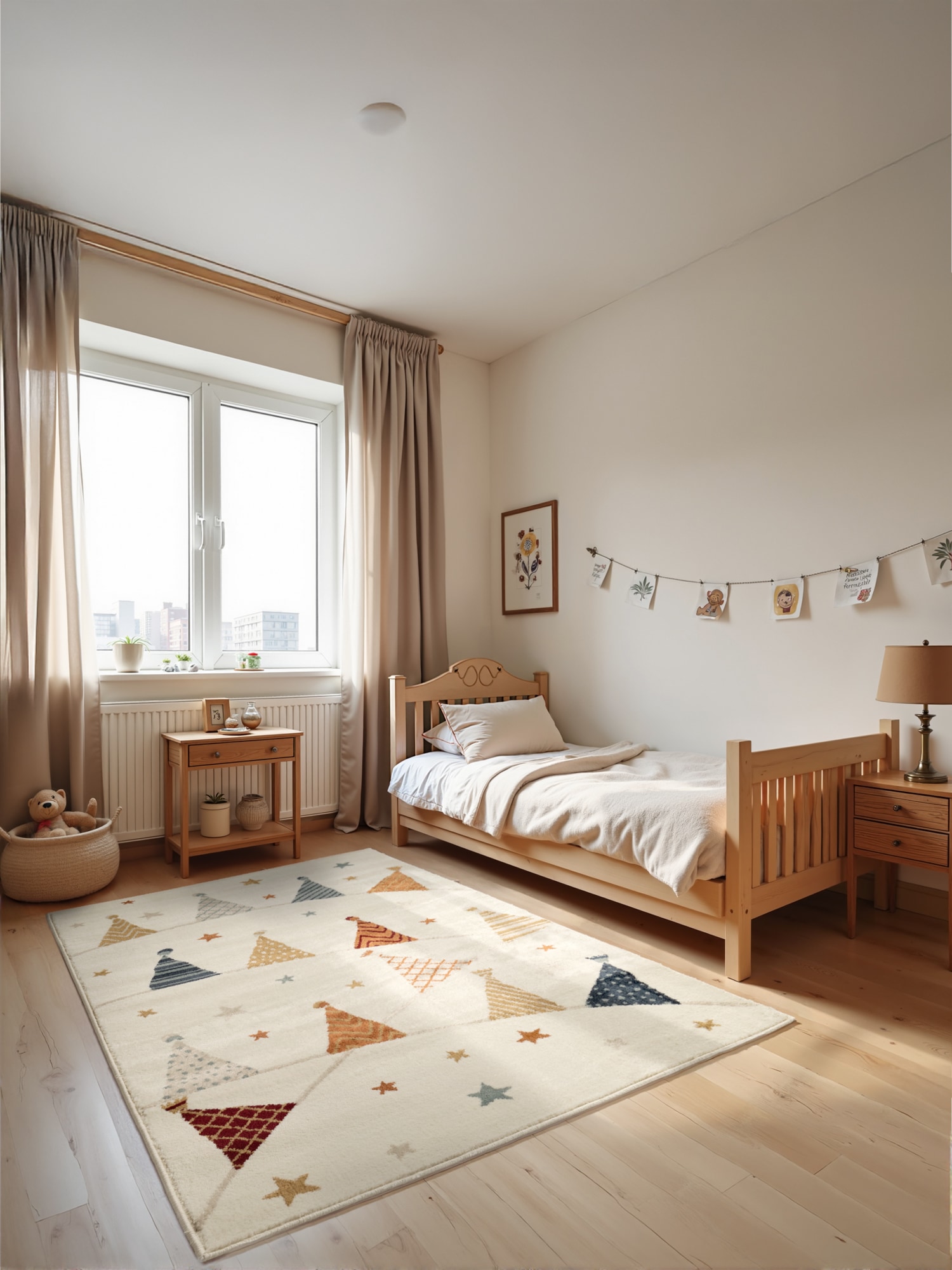HANSE Home Kinderteppich »Kids Party«, rechteckig, 8 mm Höhe, Spielteppich, fest, Kinderzimmer, Kurzflor, Spielunterlage