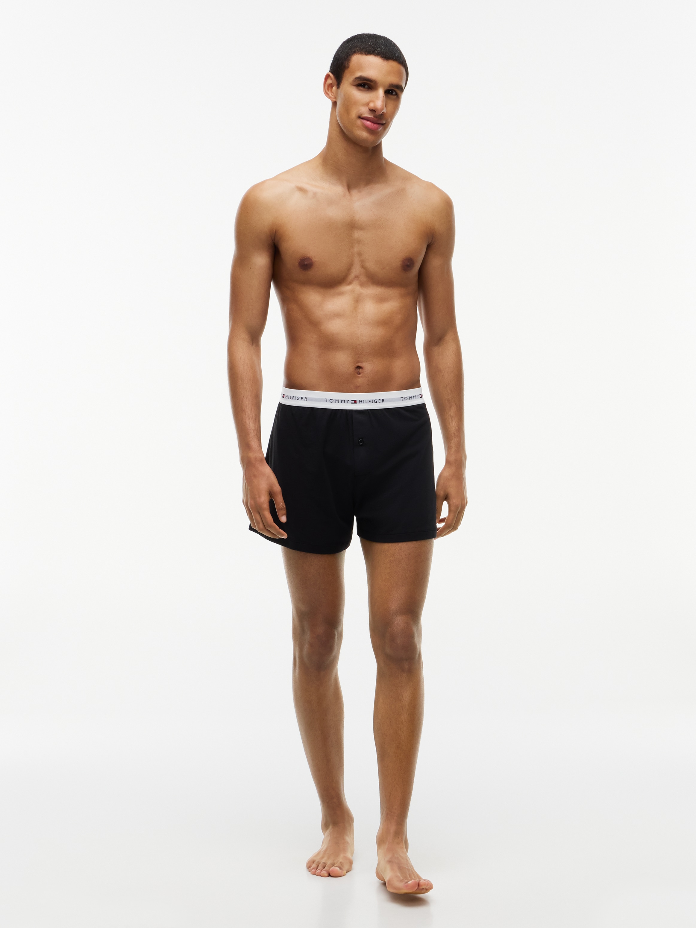 Tommy Hilfiger Underwear Boxershorts »2P LOOSE JERSEY BOXER« Packung, 2 Stk. mit Logoschriftzügen am Stretch-Bund