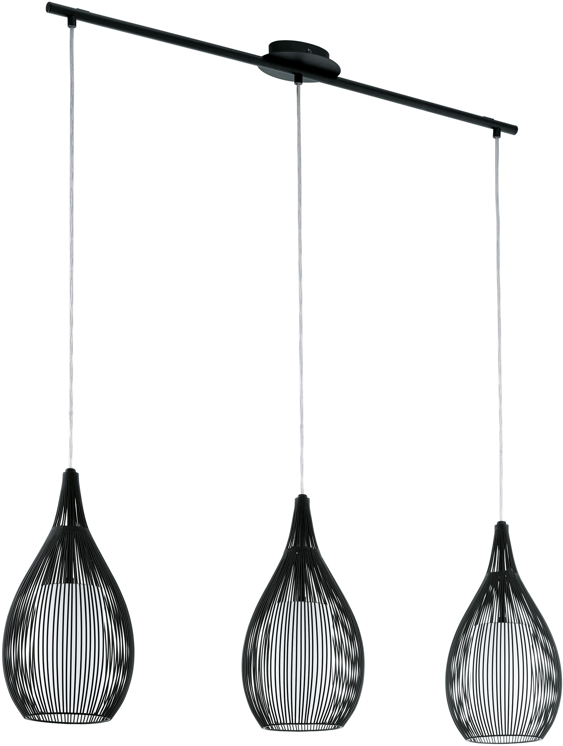 EGLO Hängeleuchte »RAZONI Pendellampe, Stahl und Glas, IP20, E27, Esstischl günstig online kaufen