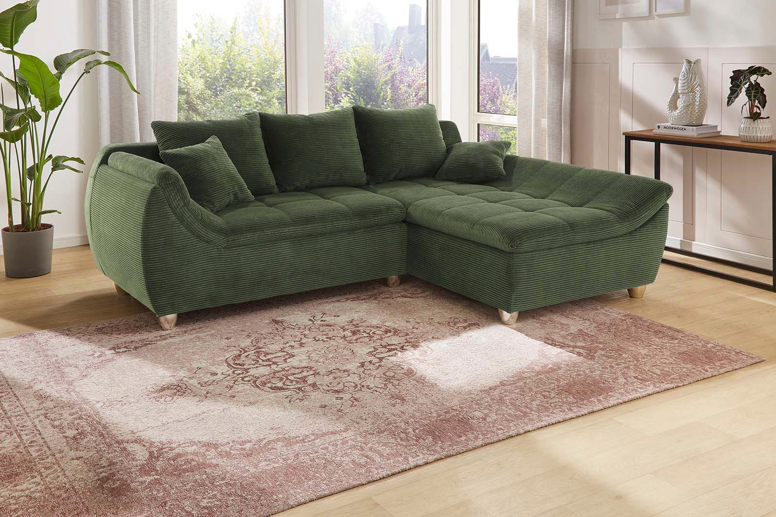 Jockenhöfer Gruppe Ecksofa »Genua L-Form, B: 250 cm« mit 2 Zierkissen günstig online kaufen