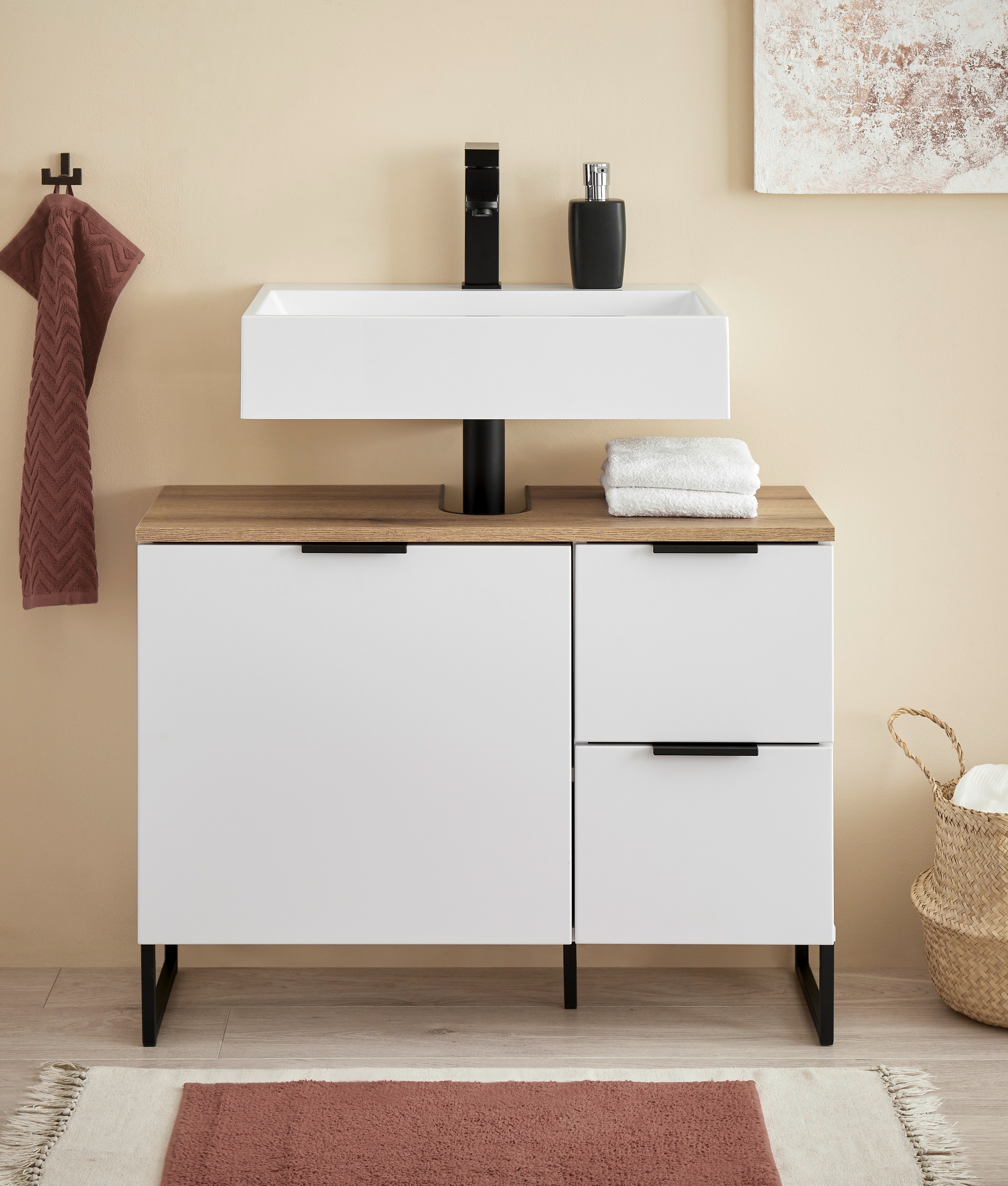 BASIC by Balculina Waschbeckenunterschrank »Denver Waschbeckenunterschrank, günstig online kaufen