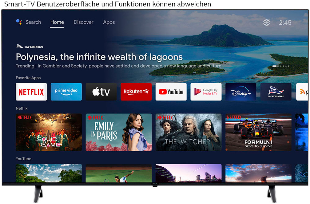 Philips LED-Fernseher »55PUS7009/12«, 4K Ultra HD, Smart-TV