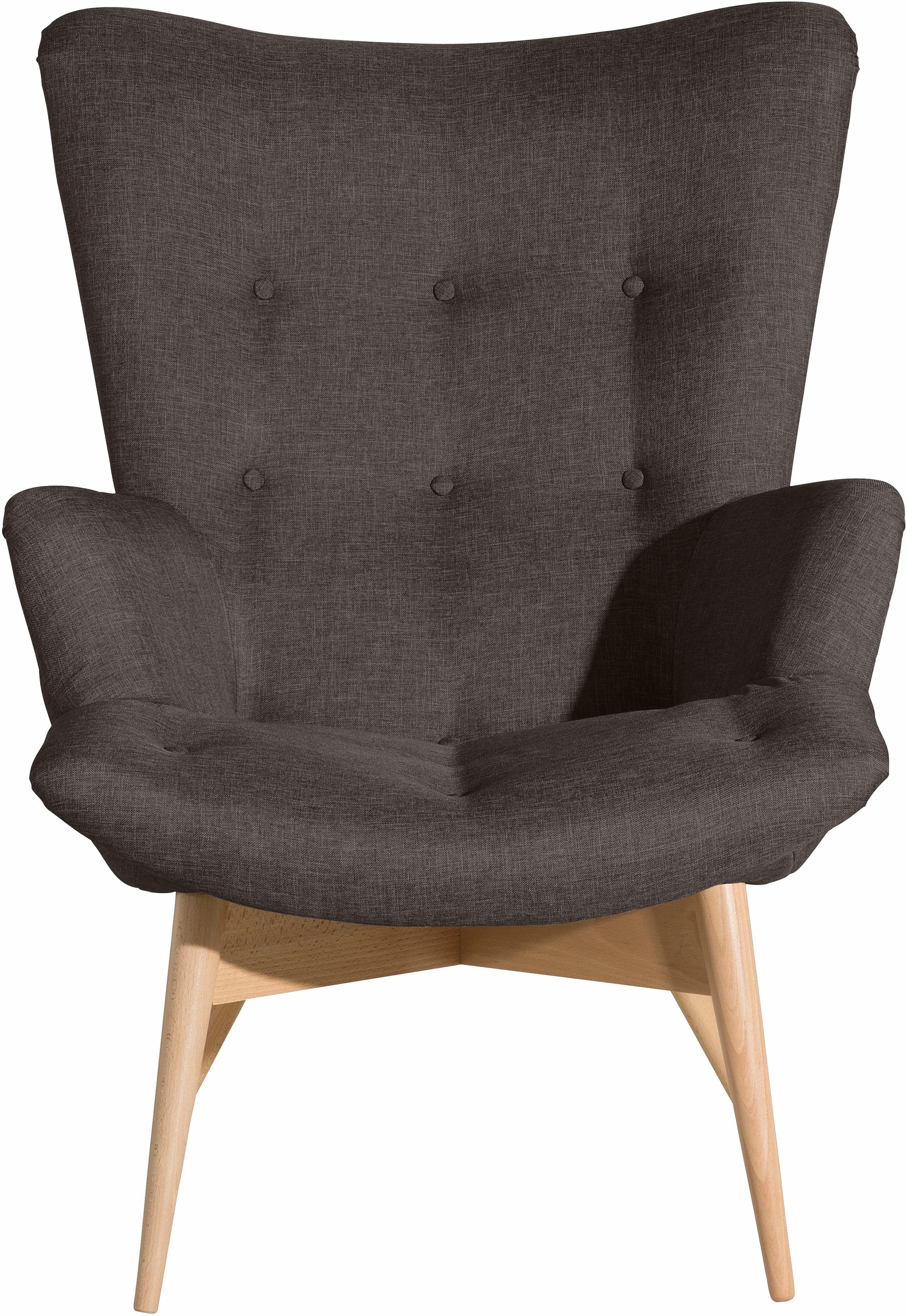 Max Winzer® Sessel »Arne, Hochlehnsessel, Loungesessel«, in Schalenform, im Retrolook, Hochlehner