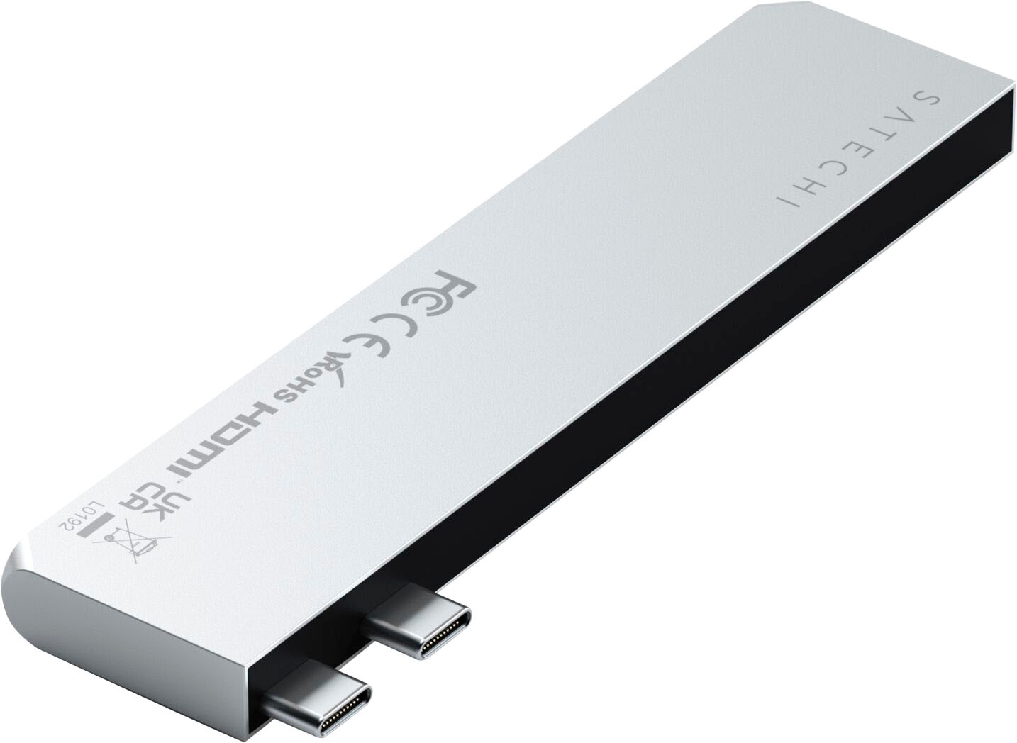 Satechi Laptop-Adapter »USB-C Pro Hub Slim Adapter«, USB-C zu USB Typ A-USB Typ C-USB 4.0-HDMI-SD-Card-MicroSD-Card