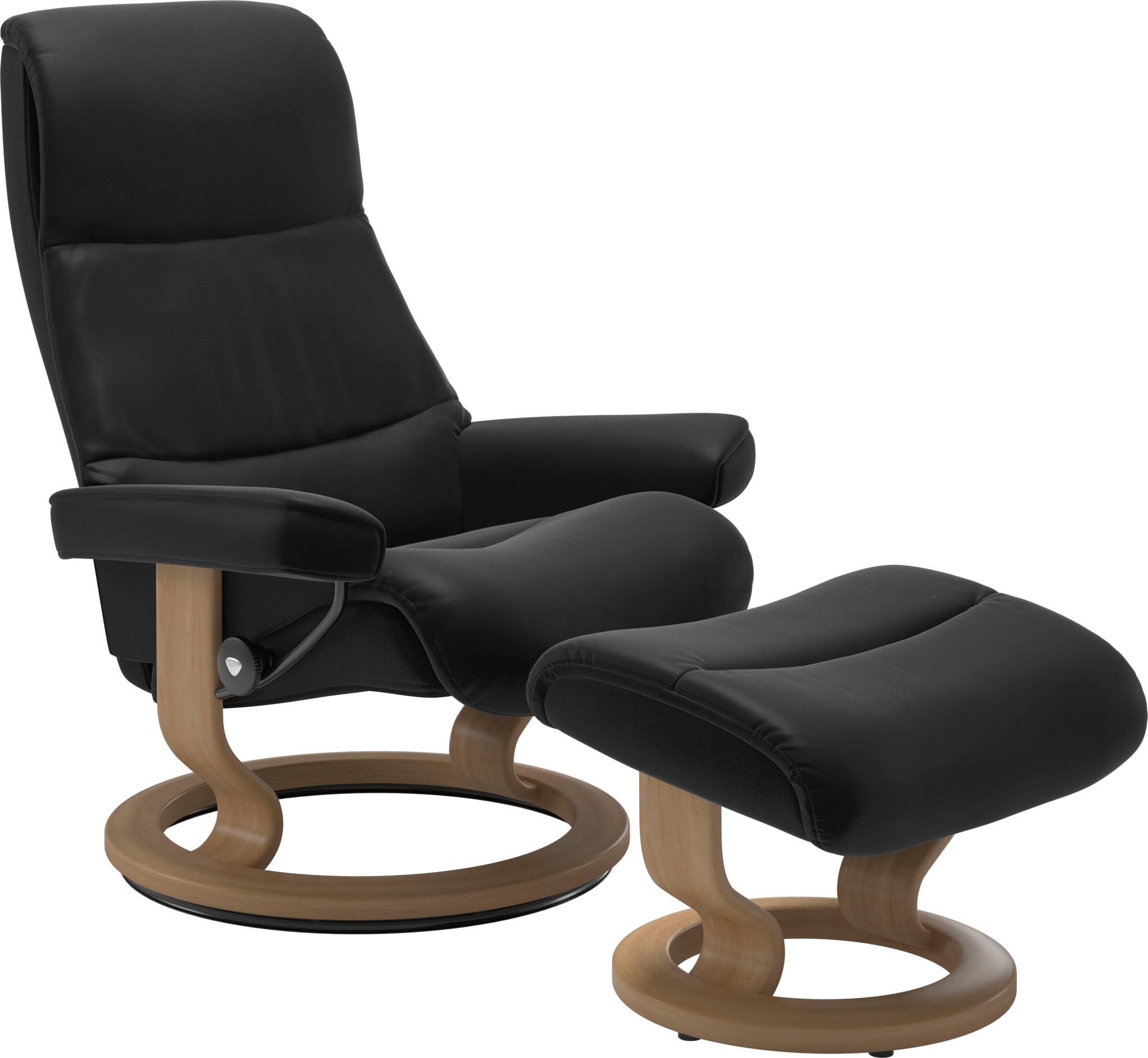 Stressless® Relaxsessel »View« Set, Relaxsessel mit Hocker, mit Classic Bas günstig online kaufen