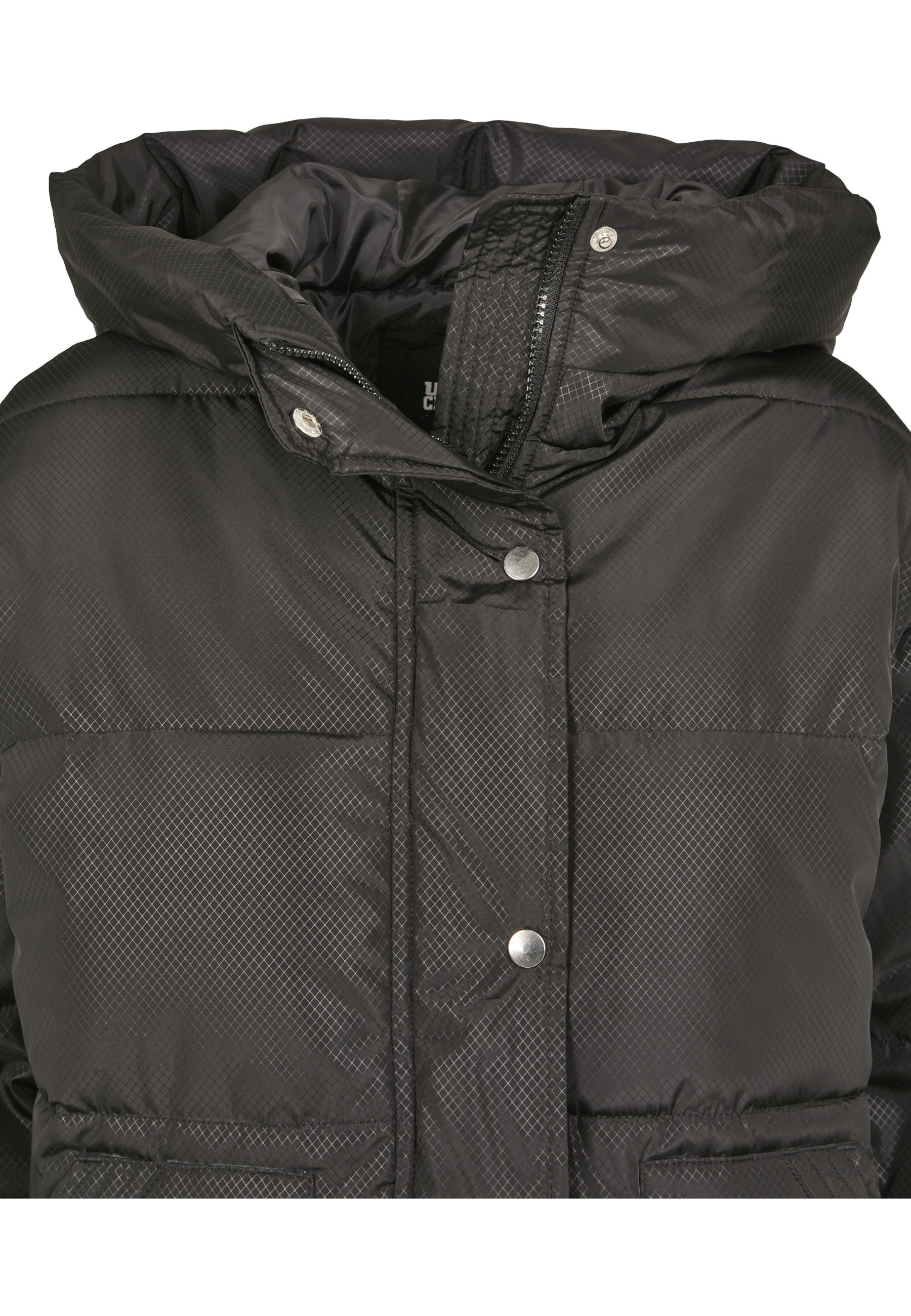 URBAN CLASSICS Winterjacke »Urban Classics Damen Ladies Oversized Hooded Puffer« 1 Stk. tlg. mit Kapuze