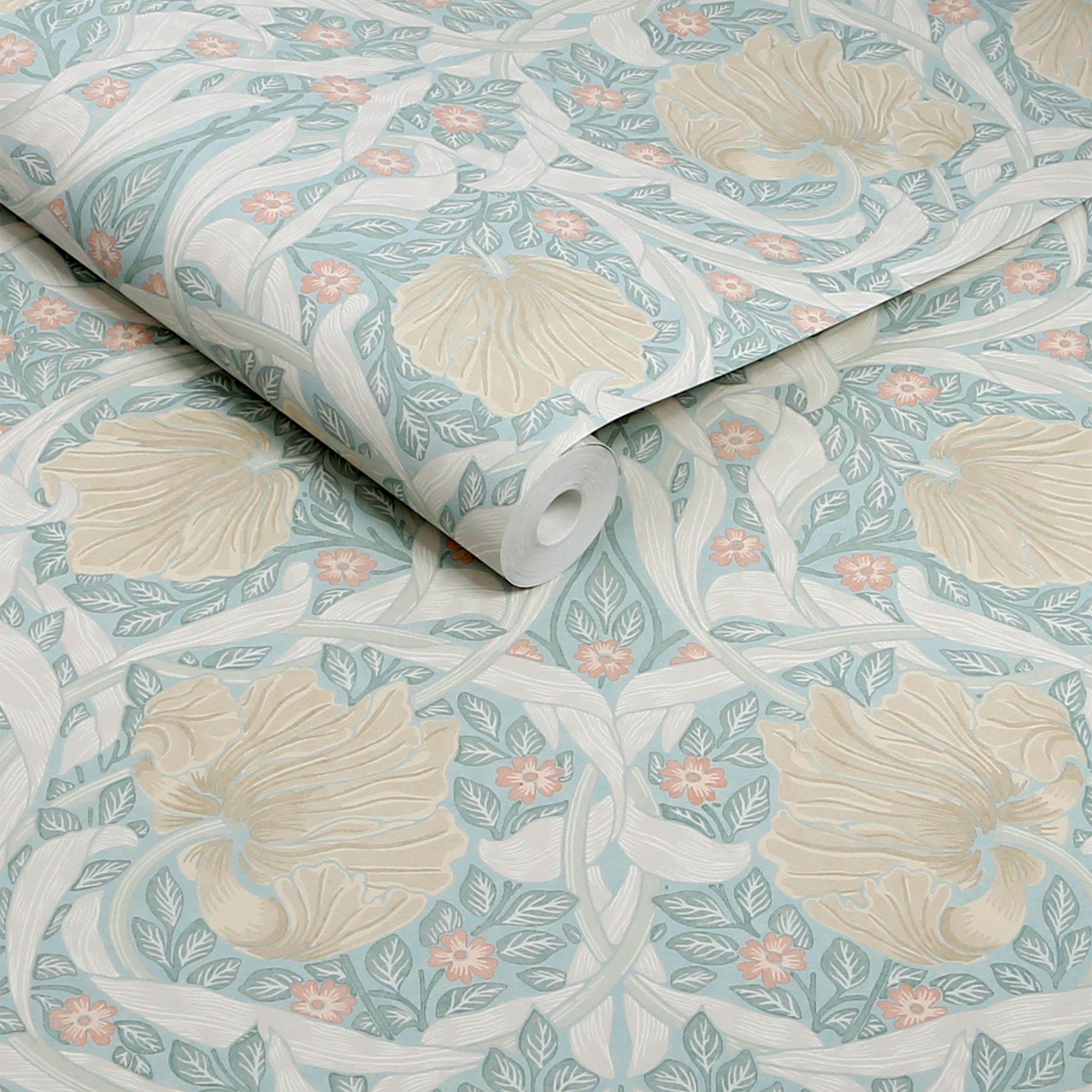 WILLIAM MORRIS AT HOME Vliestapete »Pimpernel Ocean« Motiv glatt Design Tap günstig online kaufen
