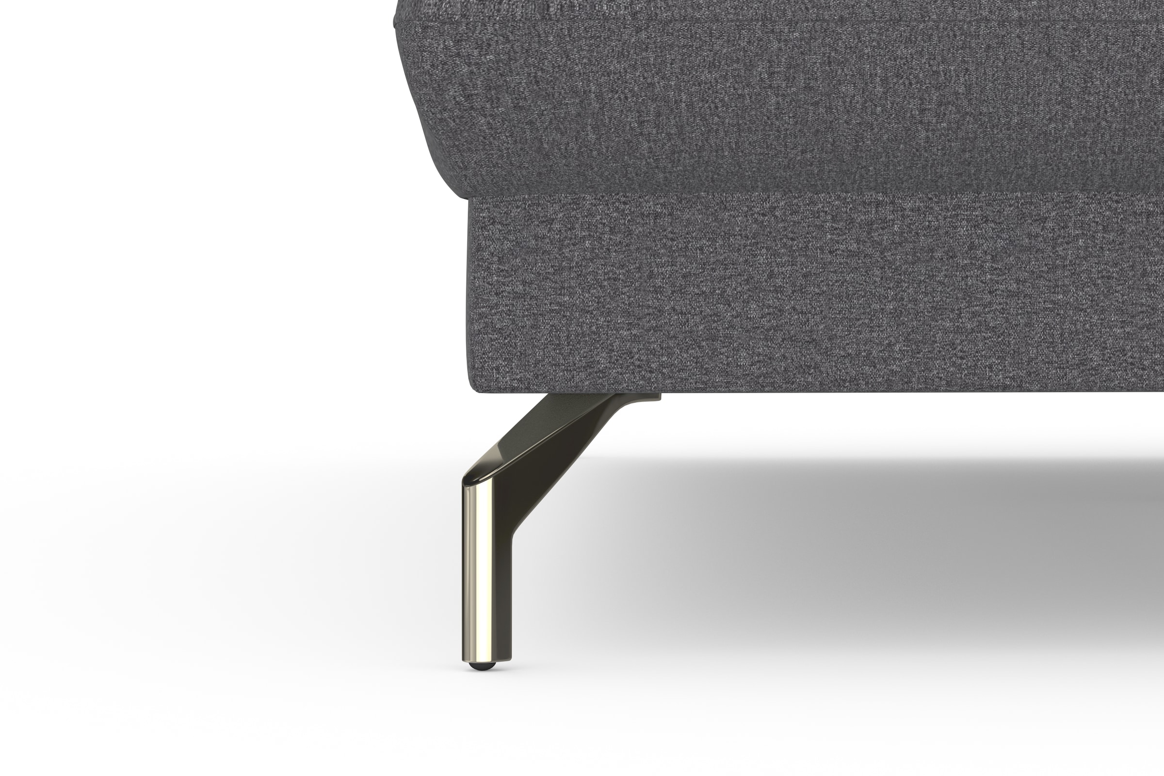 sit&more Ecksofa »Fashion L-Form«, wahlweise mit Kopfteilverstellung, Vorziehsitz, motorisch, Nickelfüße