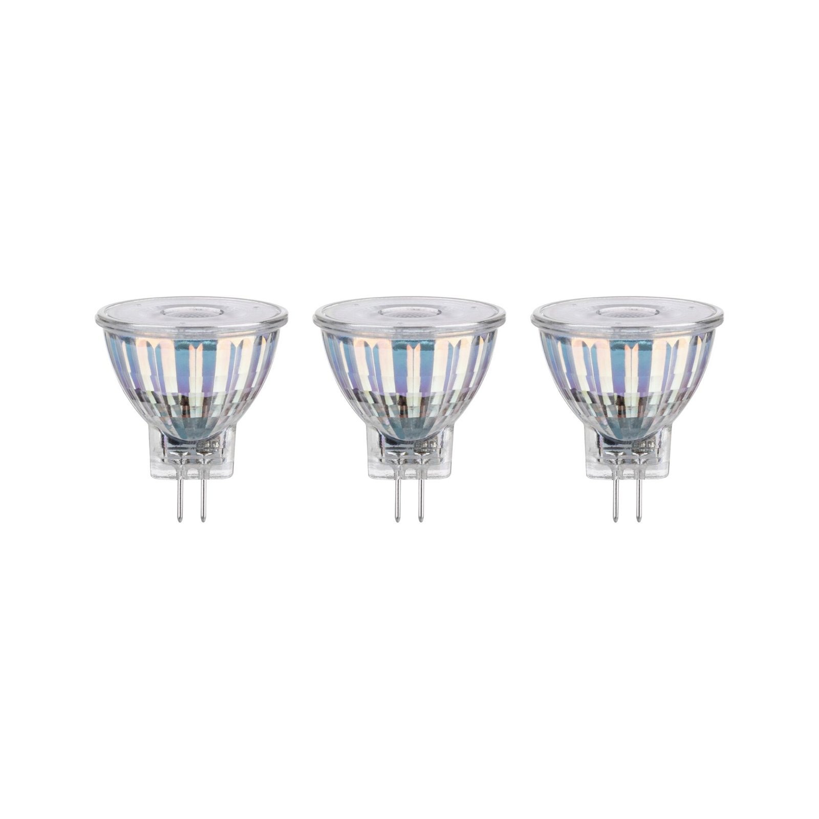 Paulmann LED-Leuchtmittel »Glasreflektor 3er Pack GU4 345lm 4,2W 2700K 12V« günstig online kaufen