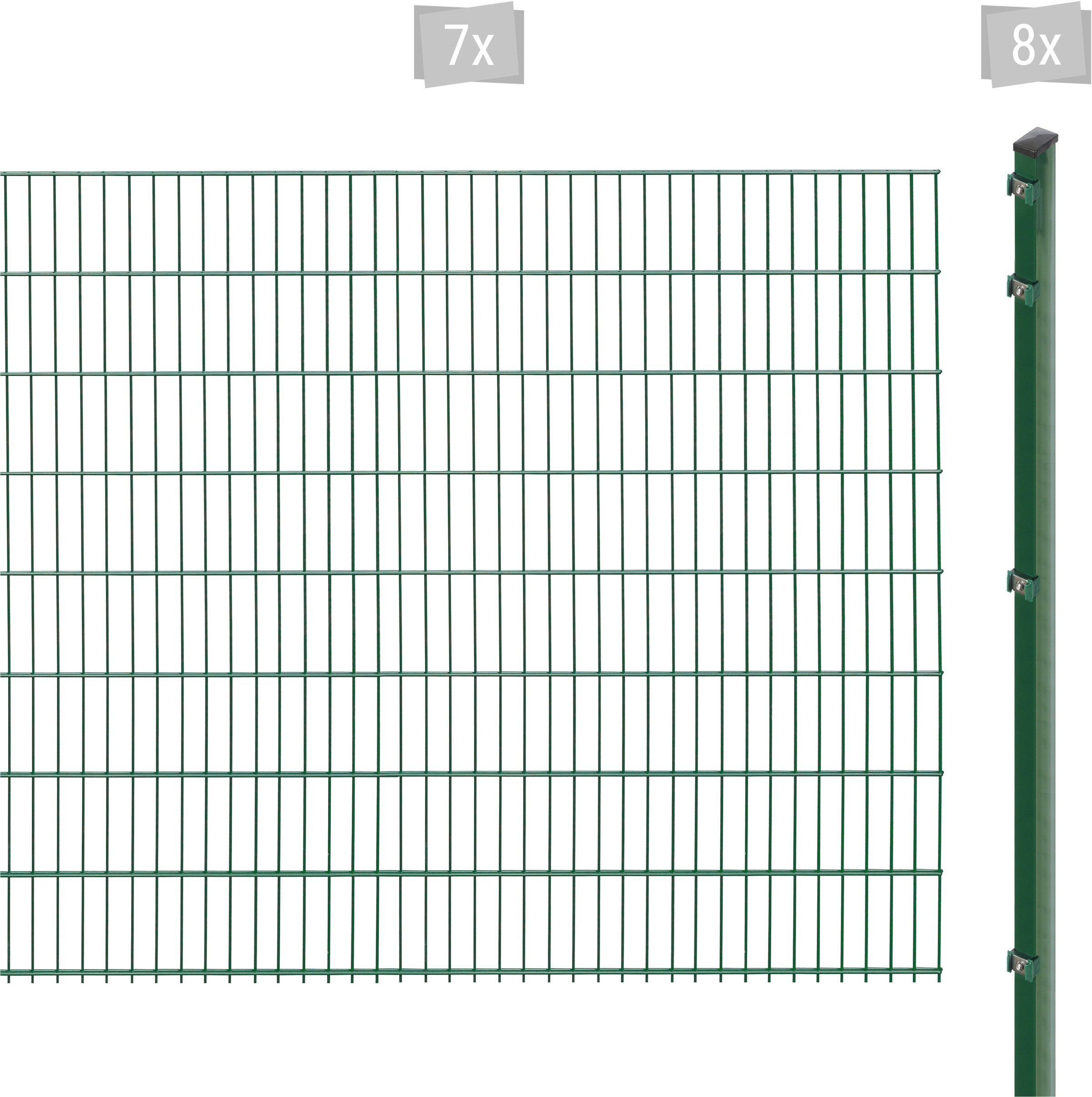 Arvotec Doppelstabmattenzaun »EXCLUSIVE 163 zum Einbetonieren«, Zaunhöhe 163 cm, Zaunlänge 2 - 60 m
