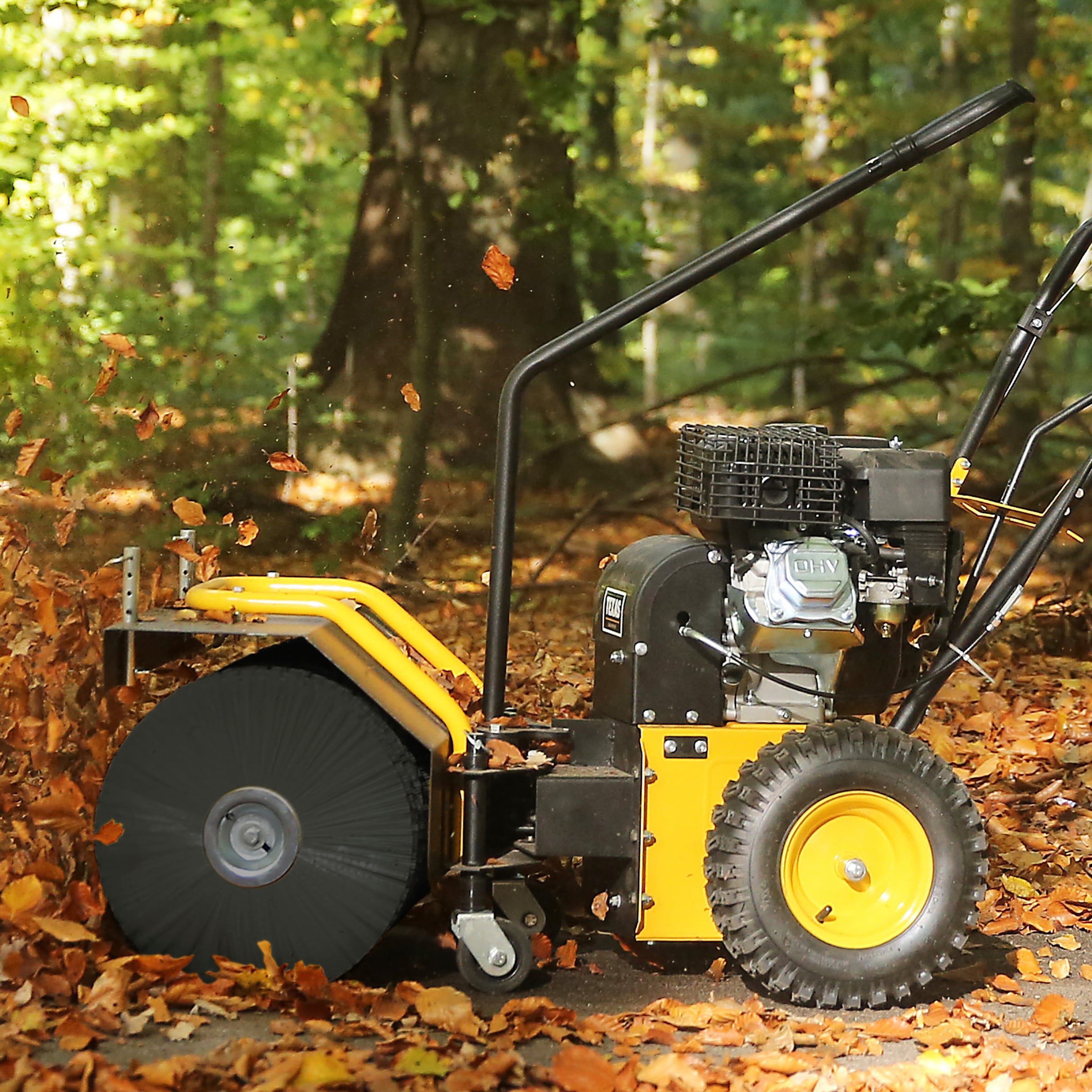 Texas Benzin-Kehrmaschine »Handy Sweep 710 TGE«, (Set), inkl. Fangkorb, Schaberklinge und LED-Leuchte mit Halterung