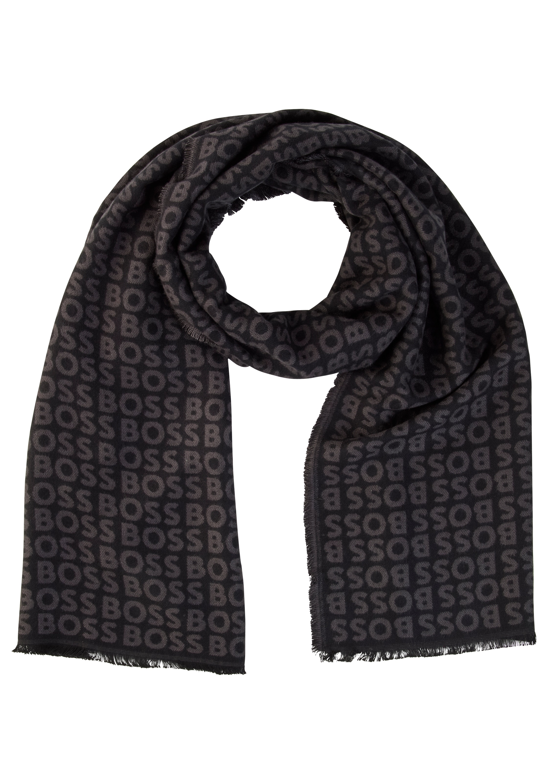 BOSS Schal »Tadic« mit Logoschriftzügen Black 001