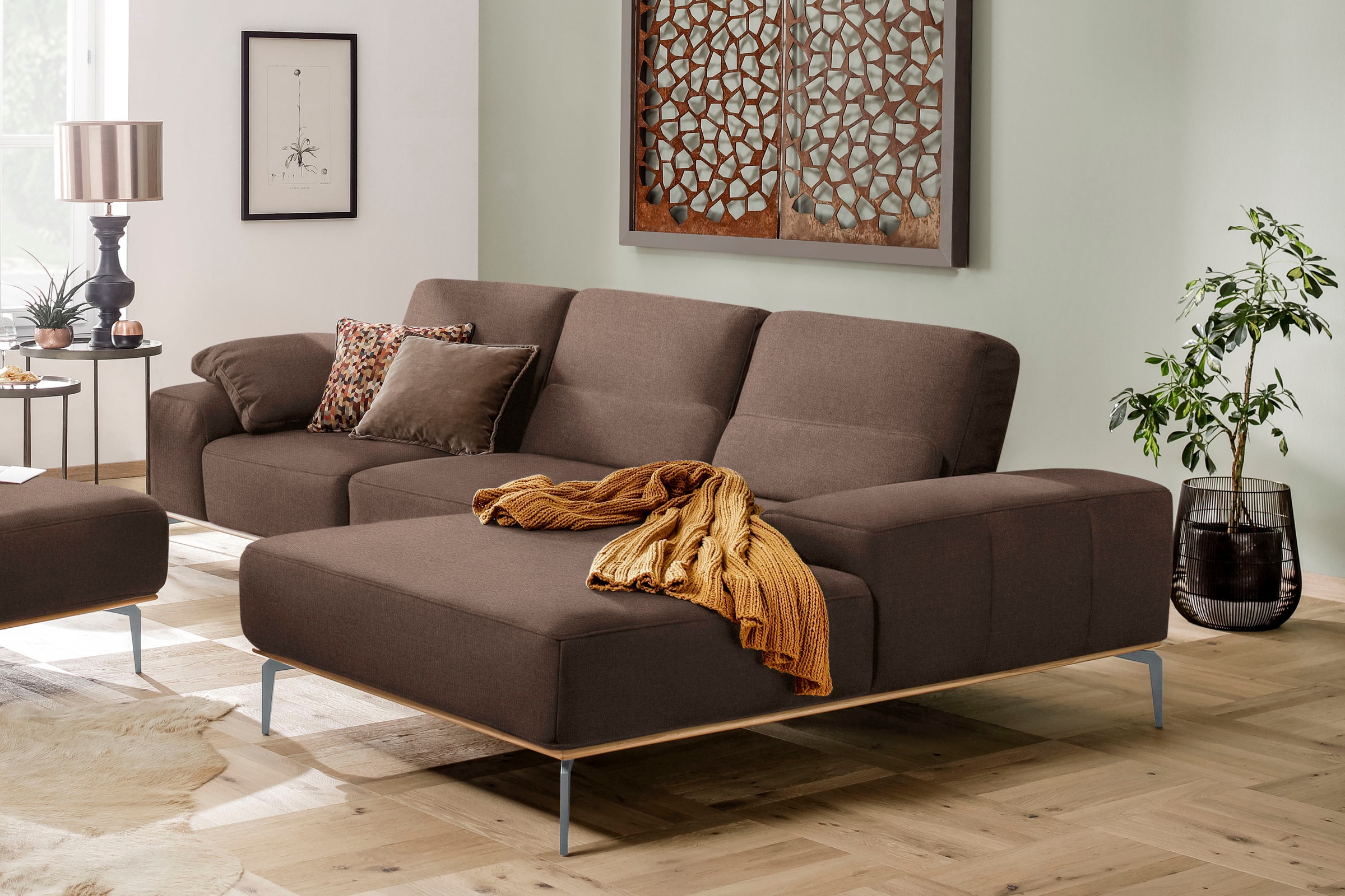 W.SCHILLIG Ecksofa "run, Designsofa mit tollem Sitzkomfort, bequem, L-Form" günstig online kaufen