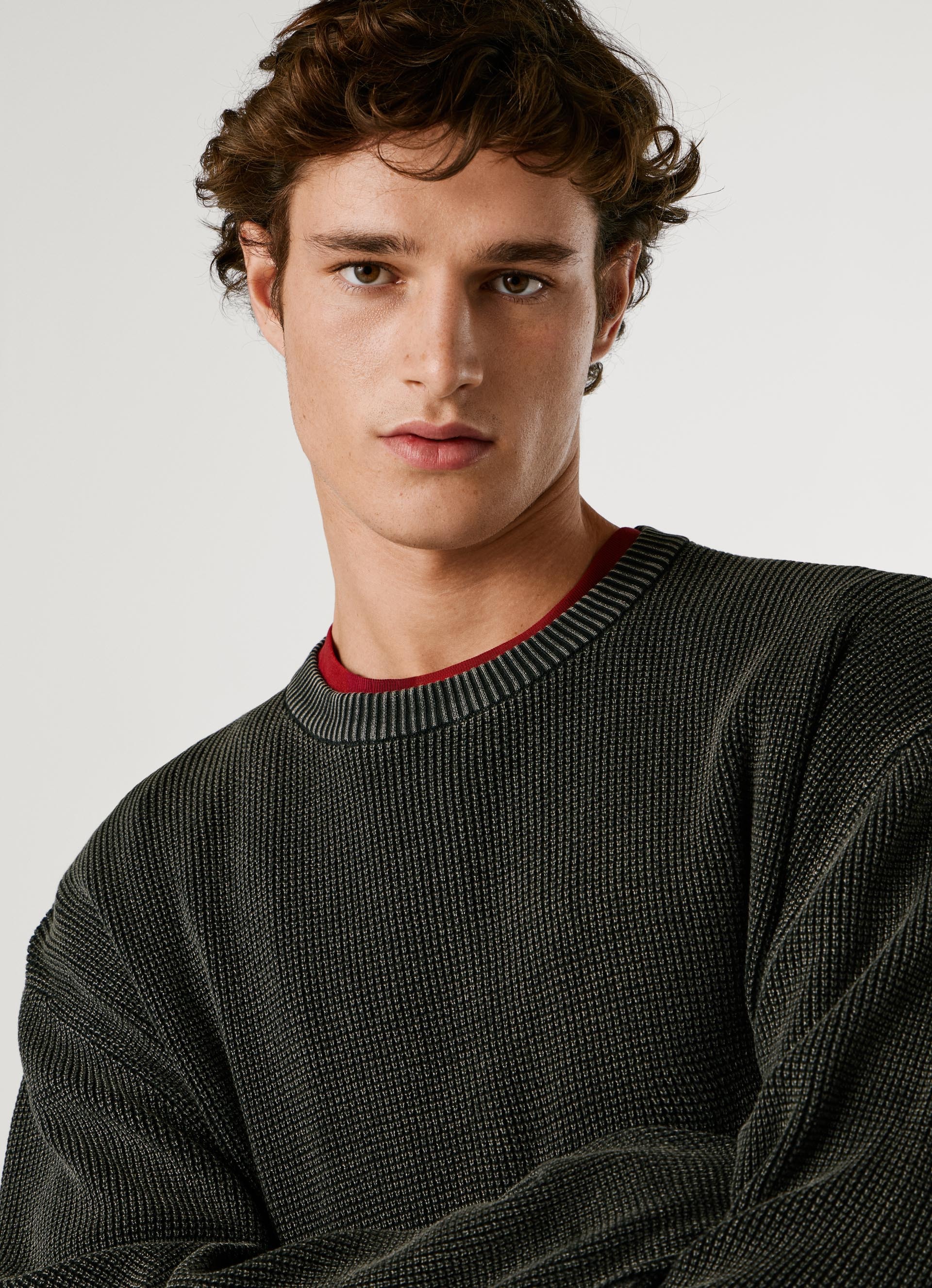 Pepe Jeans Strickpullover »FRANK« meliert
