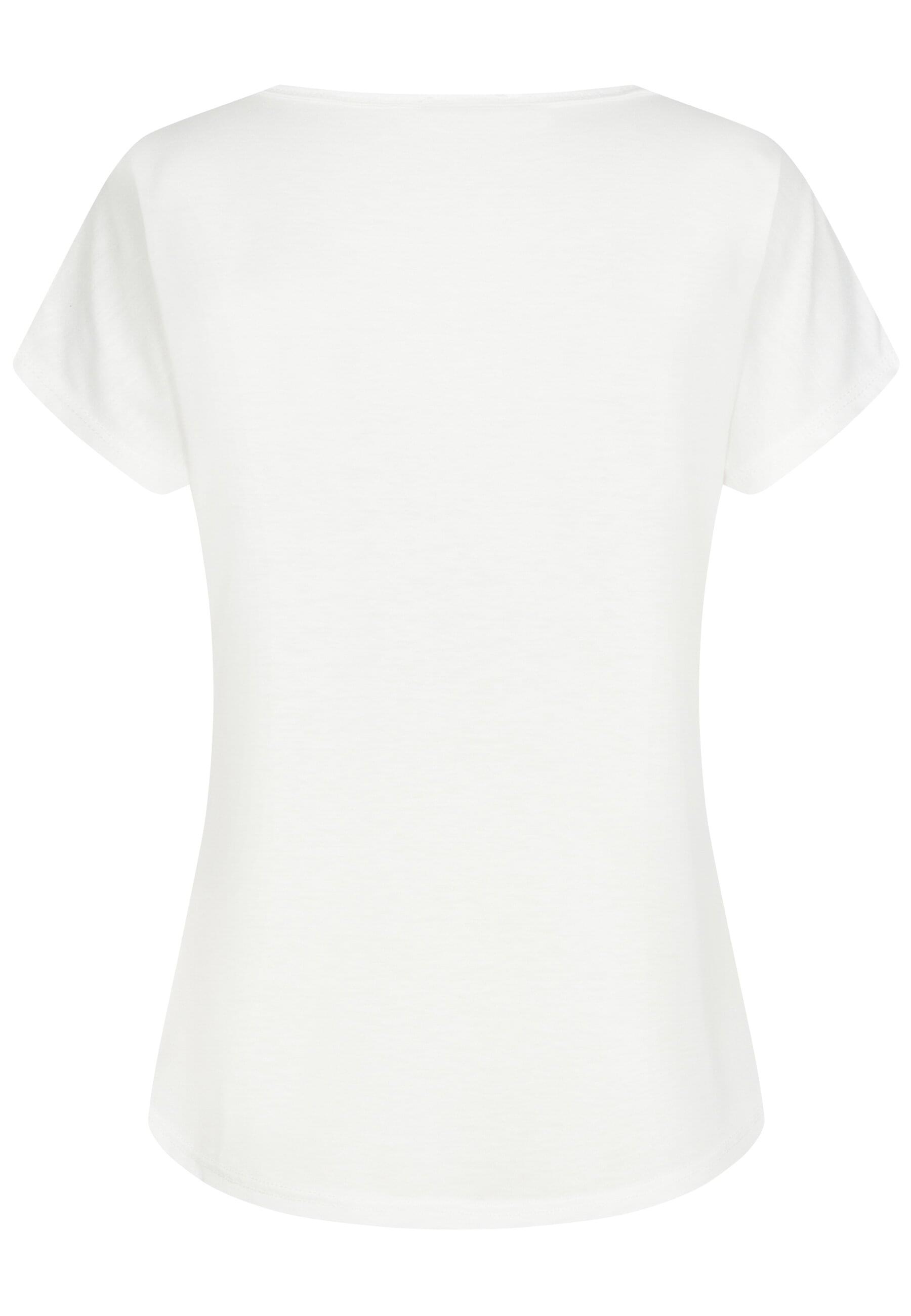 CLOUD 5IVE T-Shirt »CLOUD 5IVE Viskose T-Shirt mit Traumfänger-Blumen Print« 1 Stk.