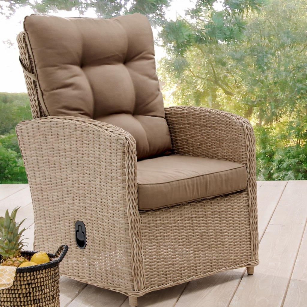 Destiny Loungesessel »MERANO« Aluminium, Polyrattan, inkl. Auflagen, mit Rückteilverstellung