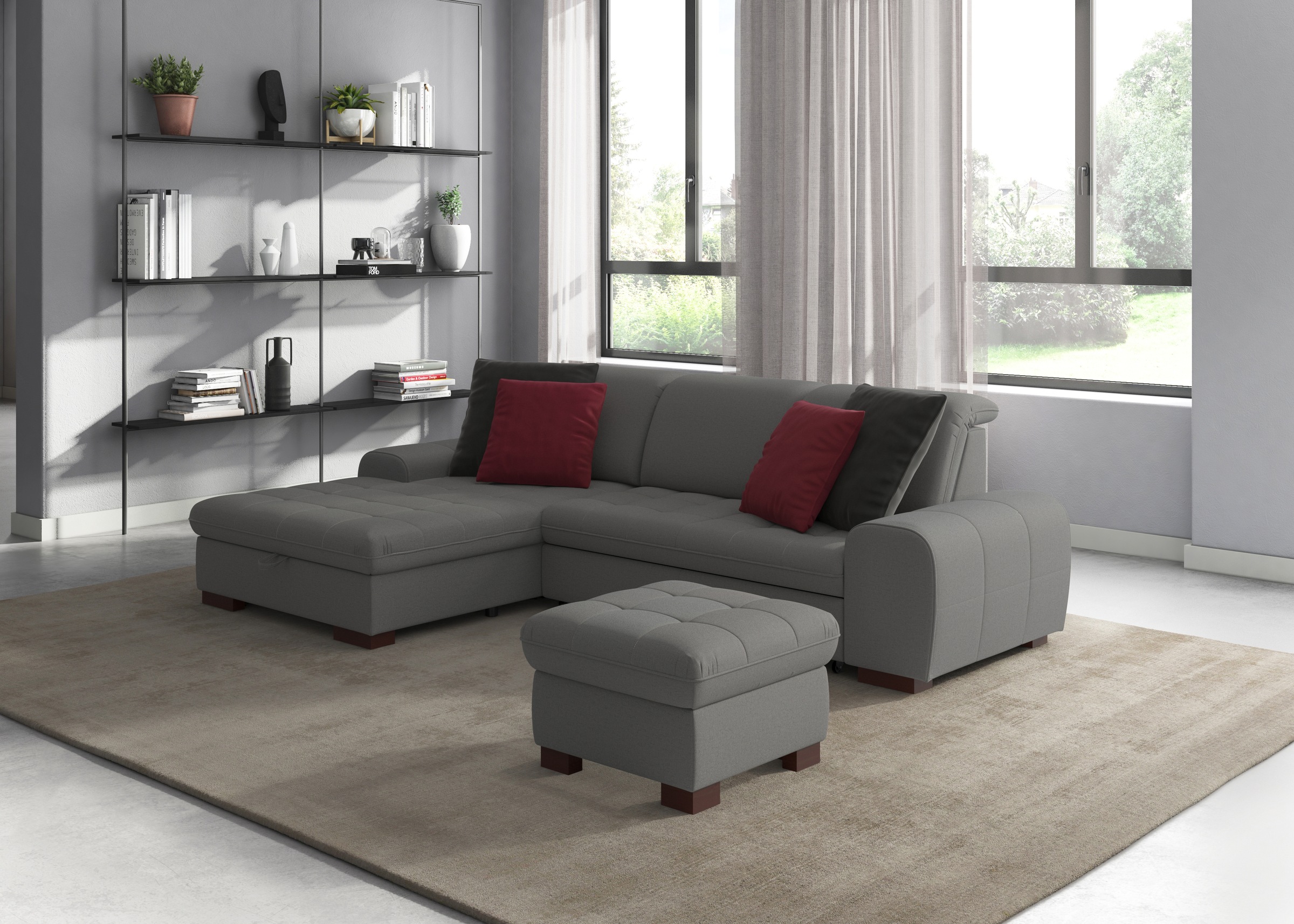 sit&more Ecksofa »Luxor L-Form«, wahlweise mit Bettfunktion, Bettkasten und günstig online kaufen