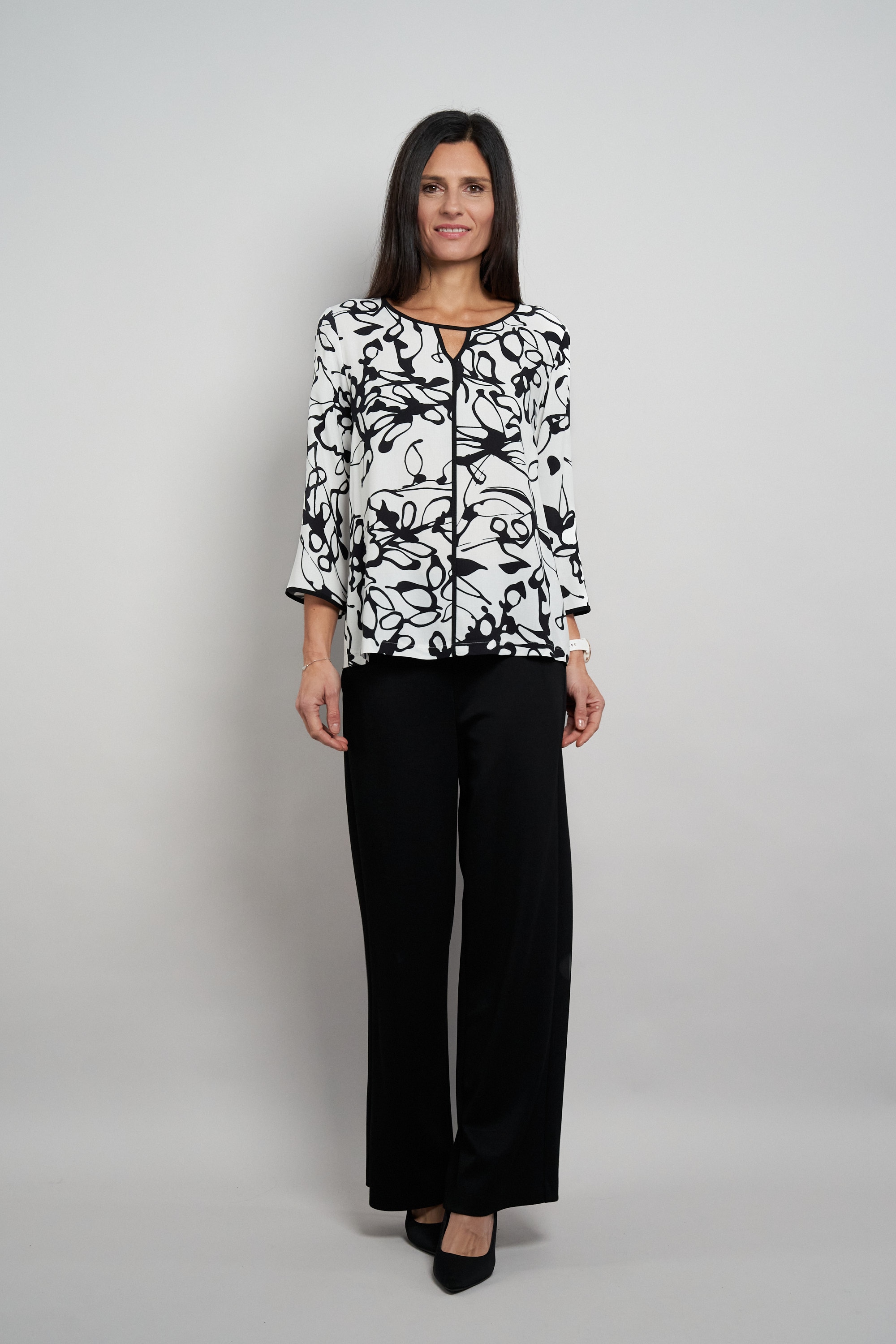 Seidel Moden Druckbluse mit grafischem Muster - MADE IN GERMANY