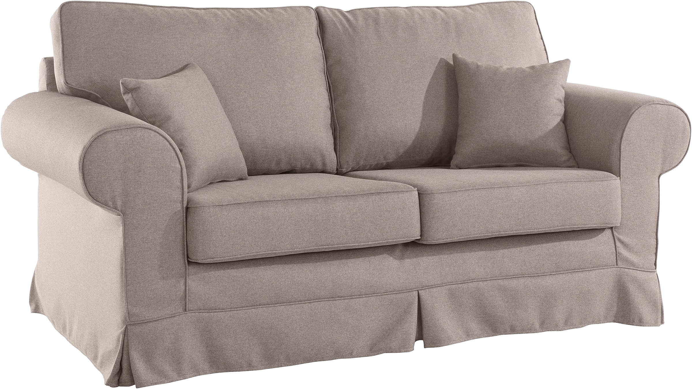 Home affaire 2-Sitzer »Shadmoor«, Hussenoptik, in uni oder mit Blumendruck