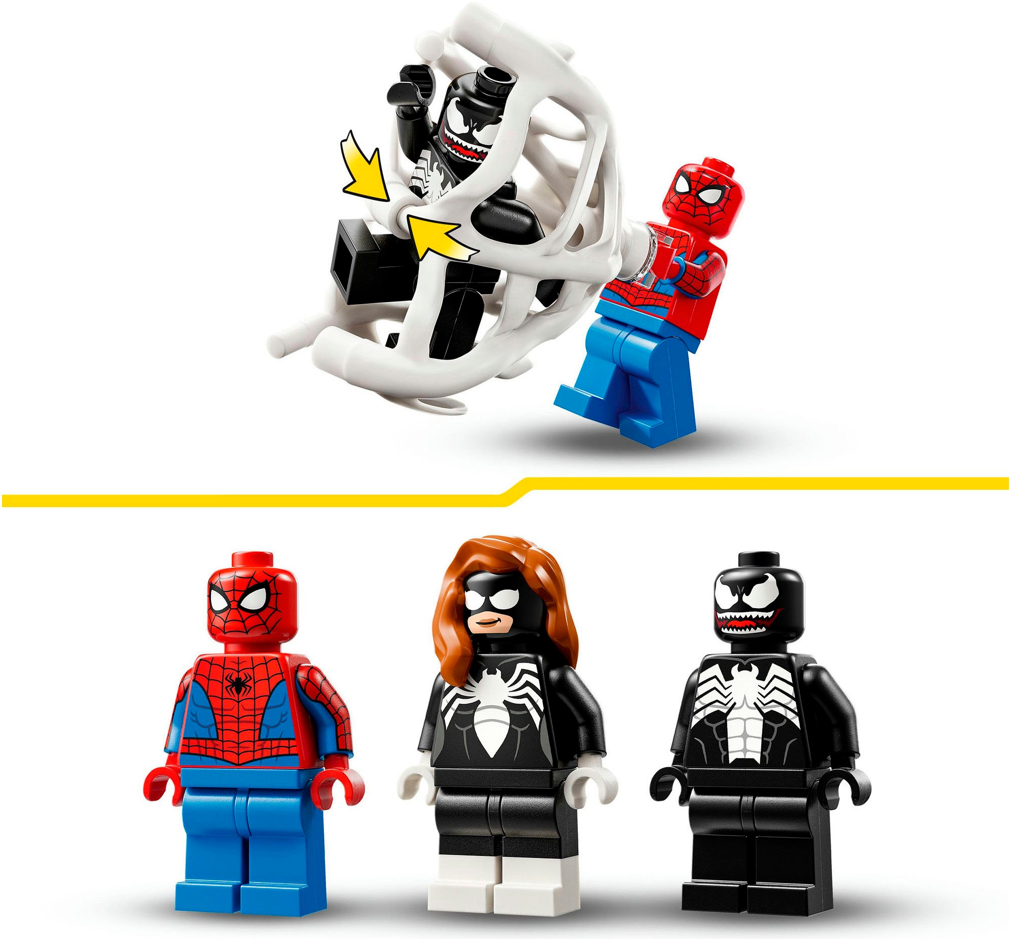 LEGO® Konstruktionsspielsteine »Spider-Man vs. Venom Muscle-Car (76309), LEGO Super Heroes«, (254 St.), Made in Europe