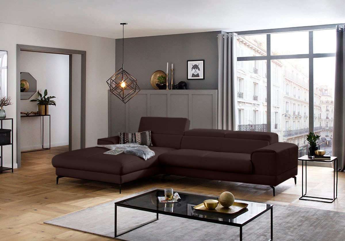 W.SCHILLIG Ecksofa »piedroo, Designsofa mit tollem Sitzkomfort, L-Form«, Ko günstig online kaufen