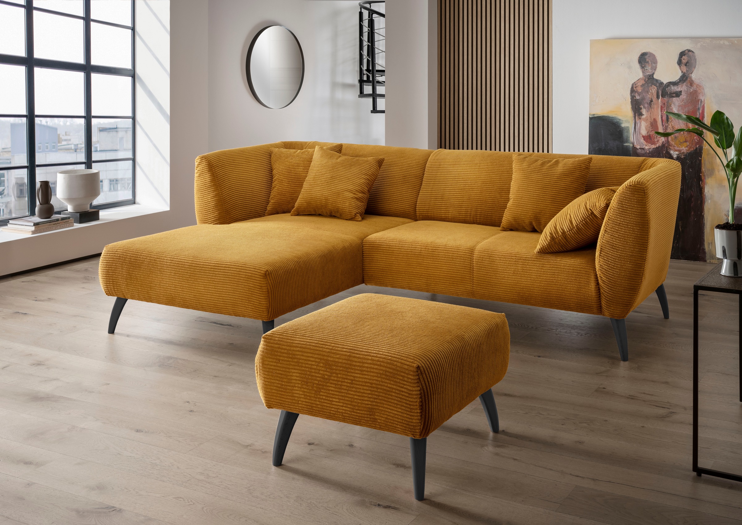 INOSIGN Ecksofa »Colori Polstermöbel mit zeitlos eleganter Rückenführung. L günstig online kaufen