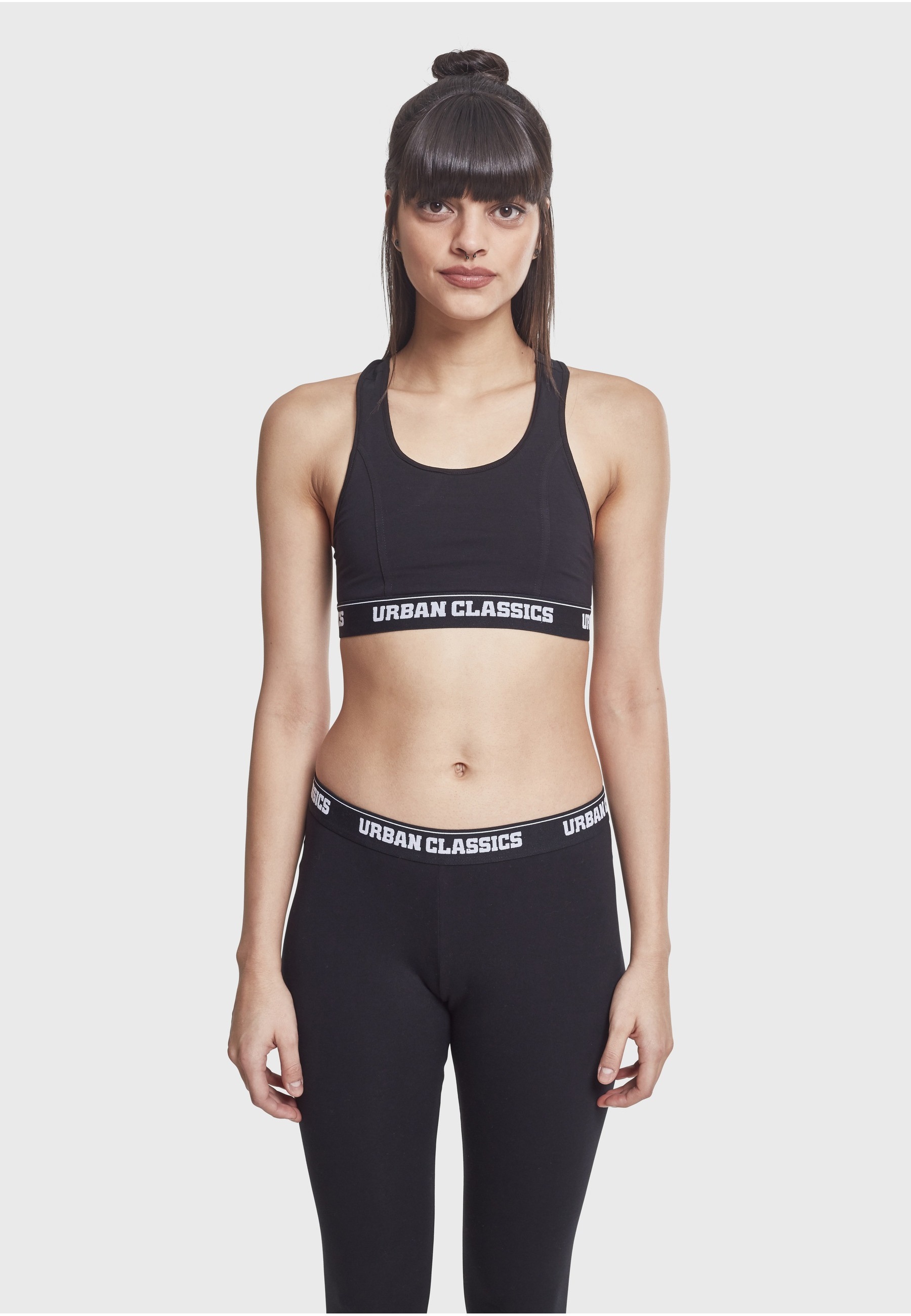 URBAN CLASSICS T-Shirt-BH »Urban Classics Damen Ladies Logo Bra«