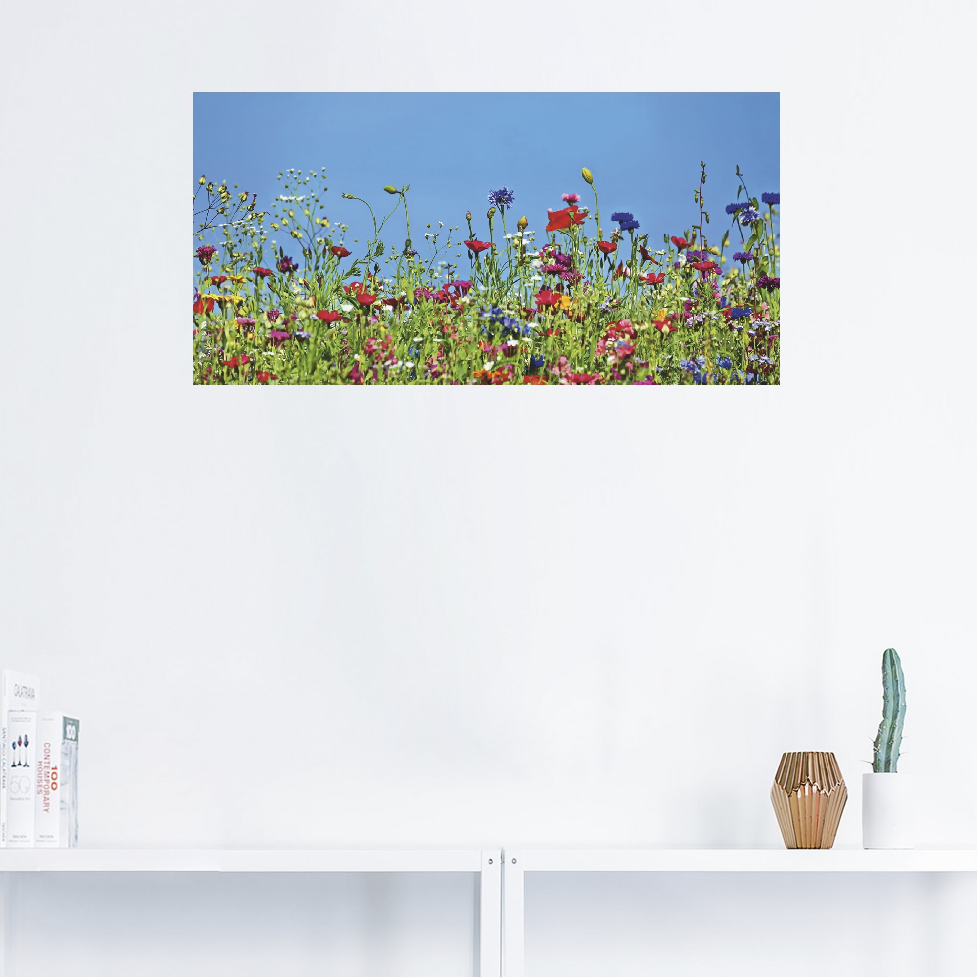 Artland Wandbild »Blumenwiese II«, Blumenwiese, (1 St.), als Leinwandbild, Wandaufkleber in verschied. Größen