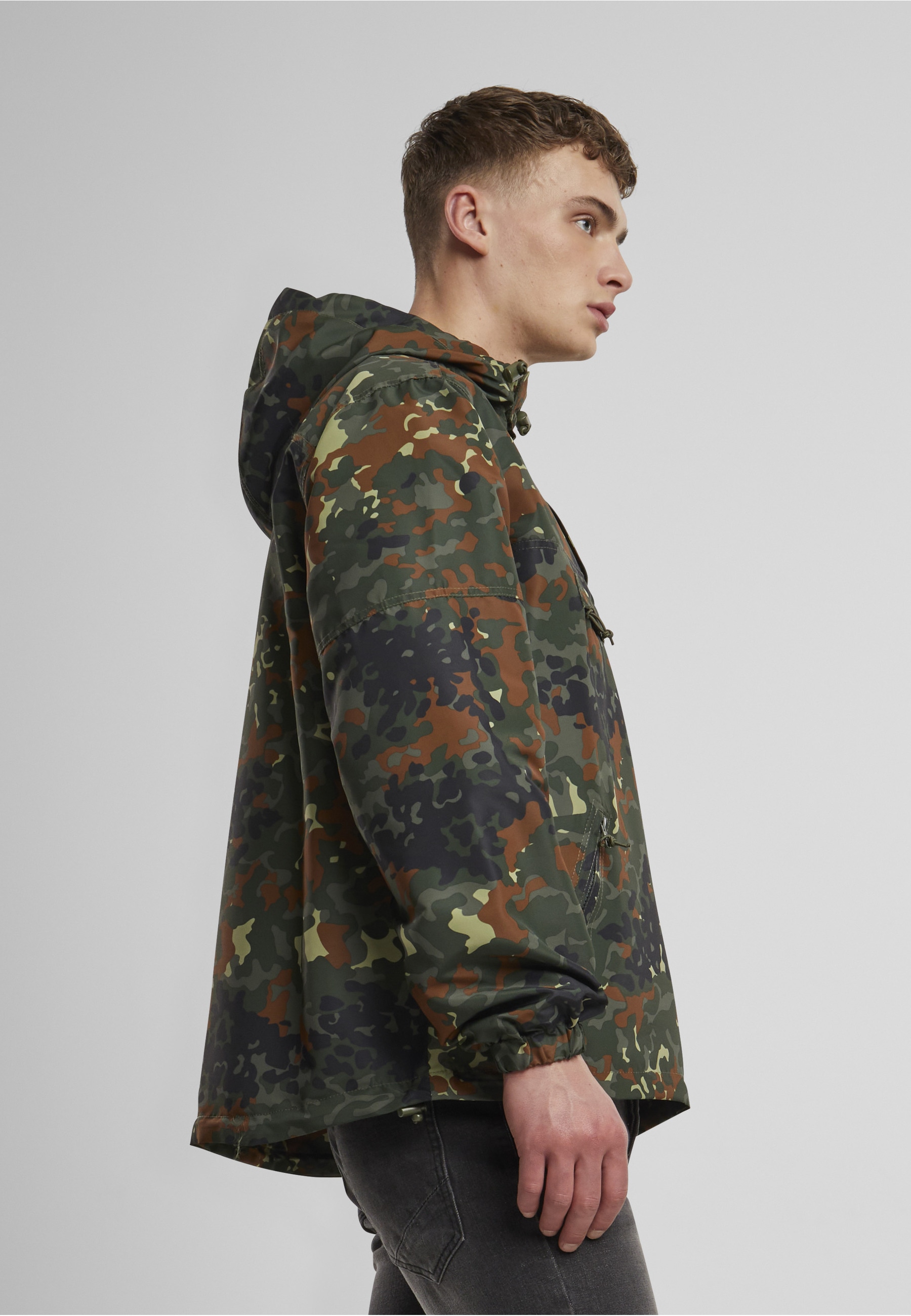 Brandit Allwetterjacke »Brandit Herren Summer Pull Over Jacket« 1 Stk. tlg. mit Kapuze