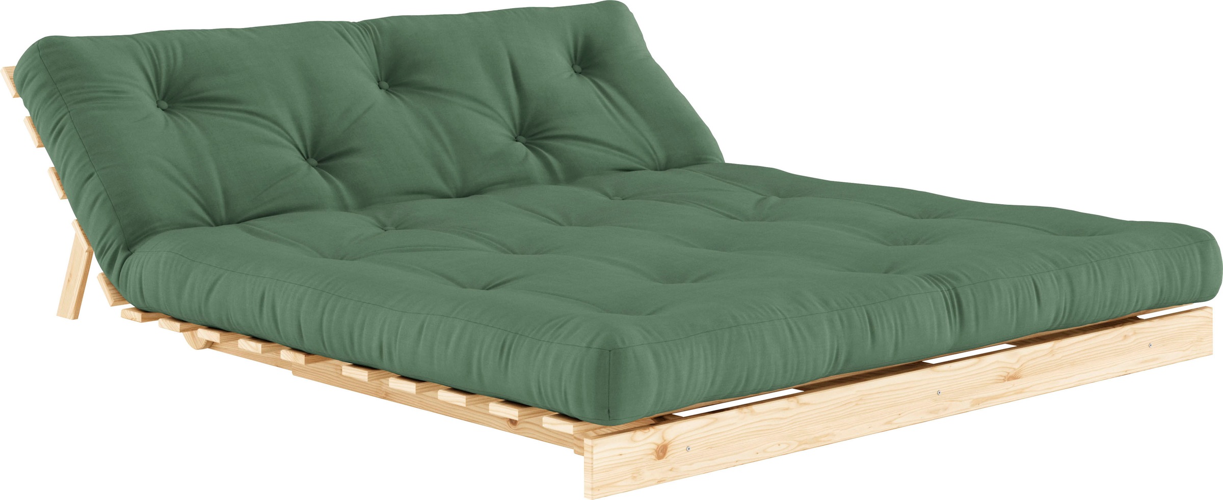 Karup Design Daybett »Roots Schlafsofa, Gästebett, Sofa inkl. Futonmatratze«, Liegefläche 90/140/160 x200 cm, FSC® zertifizierte Kiefer