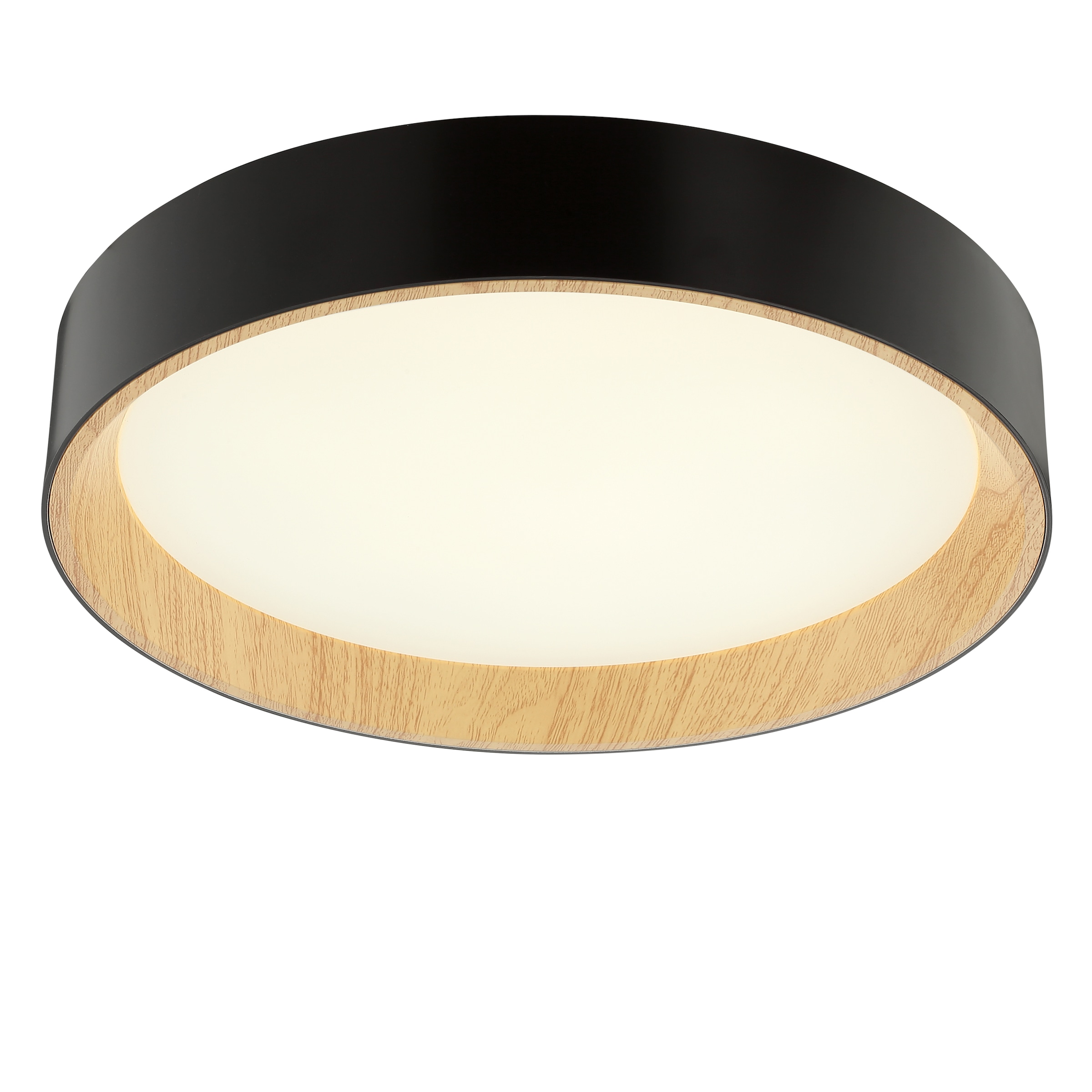 Brilliant LED Deckenleuchte »Larios« LED-Modul 1 Stk. warmweiß - kaltweiß Ø 39 cm, 2100lm, 3000-6500K, dimmbar, braun/schwarz