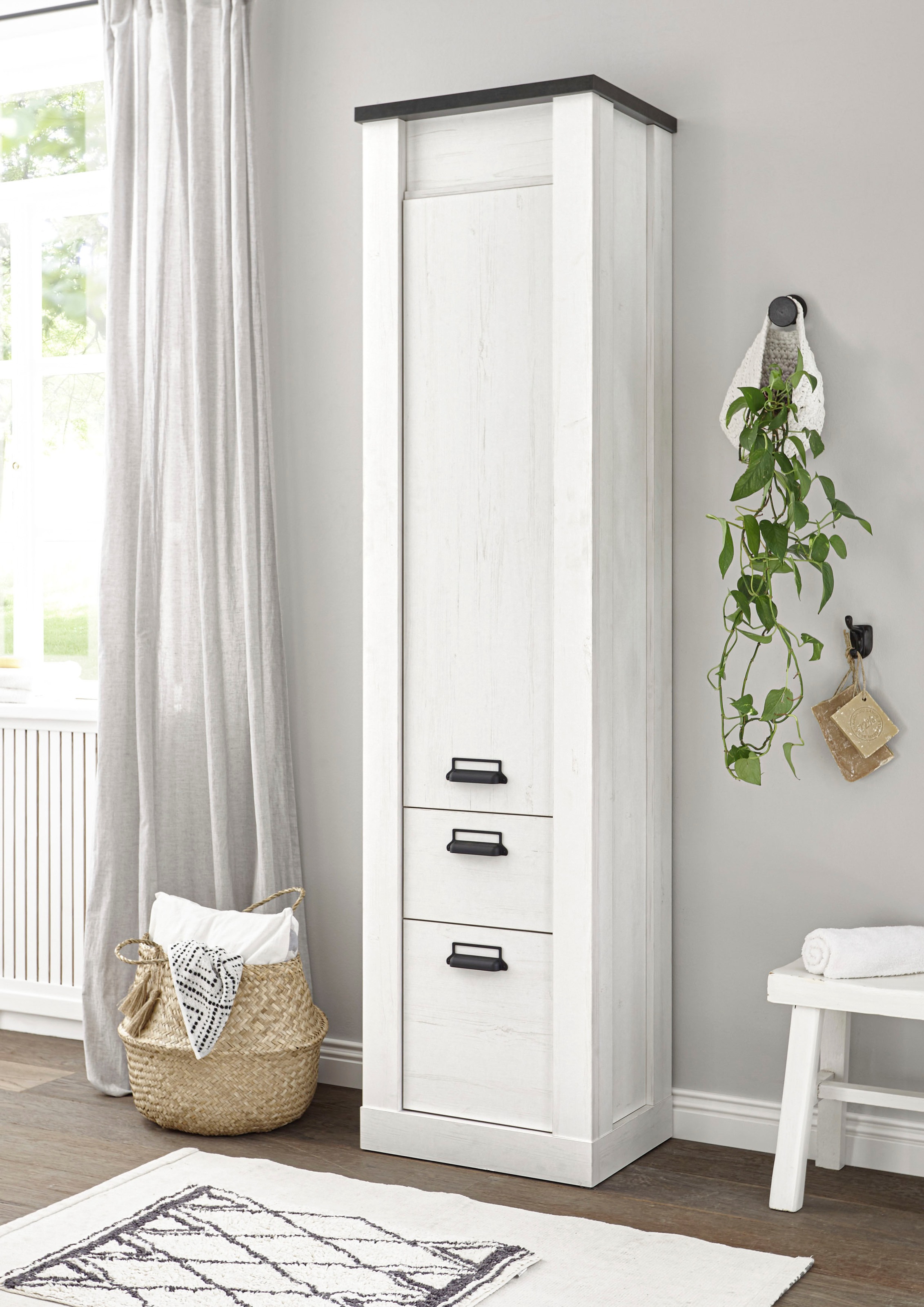 Home affaire Mehrzweckschrank "SHERWOOD" in modernem Holz Dekor, mit Apothe günstig online kaufen