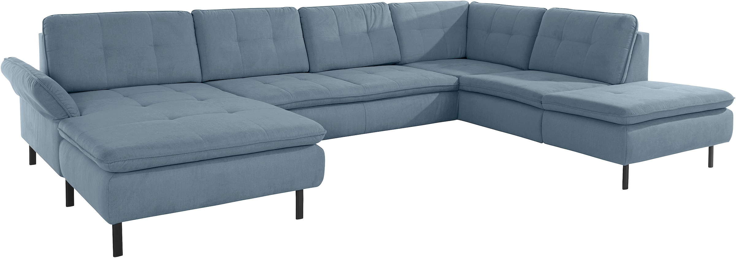 INOSIGN Wohnlandschaft »Birkholm U-Form«, Armlehnverstellung, auch in Easy Clean Bezug - mit Wasser zu reinigen