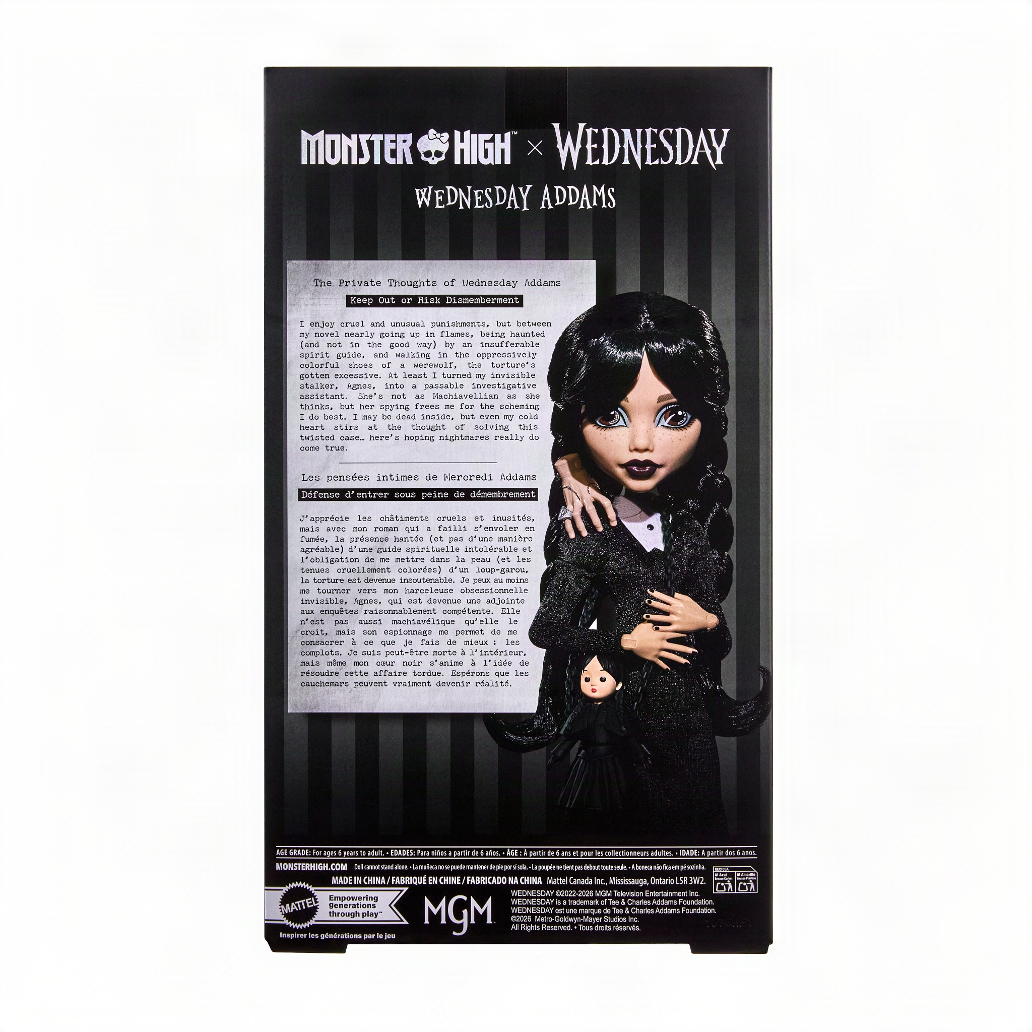 MonsterHigh™ Anziehpuppe »Monster High x Wednesday Addams«