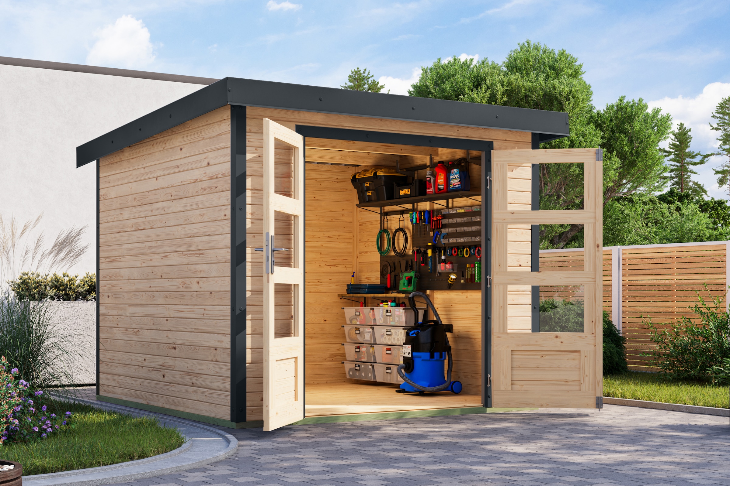 Karibu Gartenhaus »Jupiterino 3,5, in verschiedenen Farben«