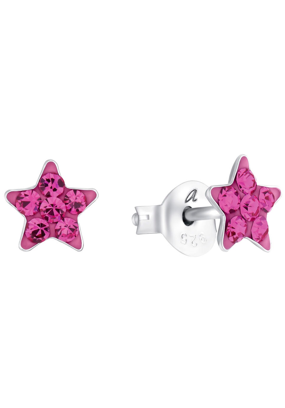 Amor Paar Ohrstecker »Stern, 9209873, 9209880«, mit Kristallglas