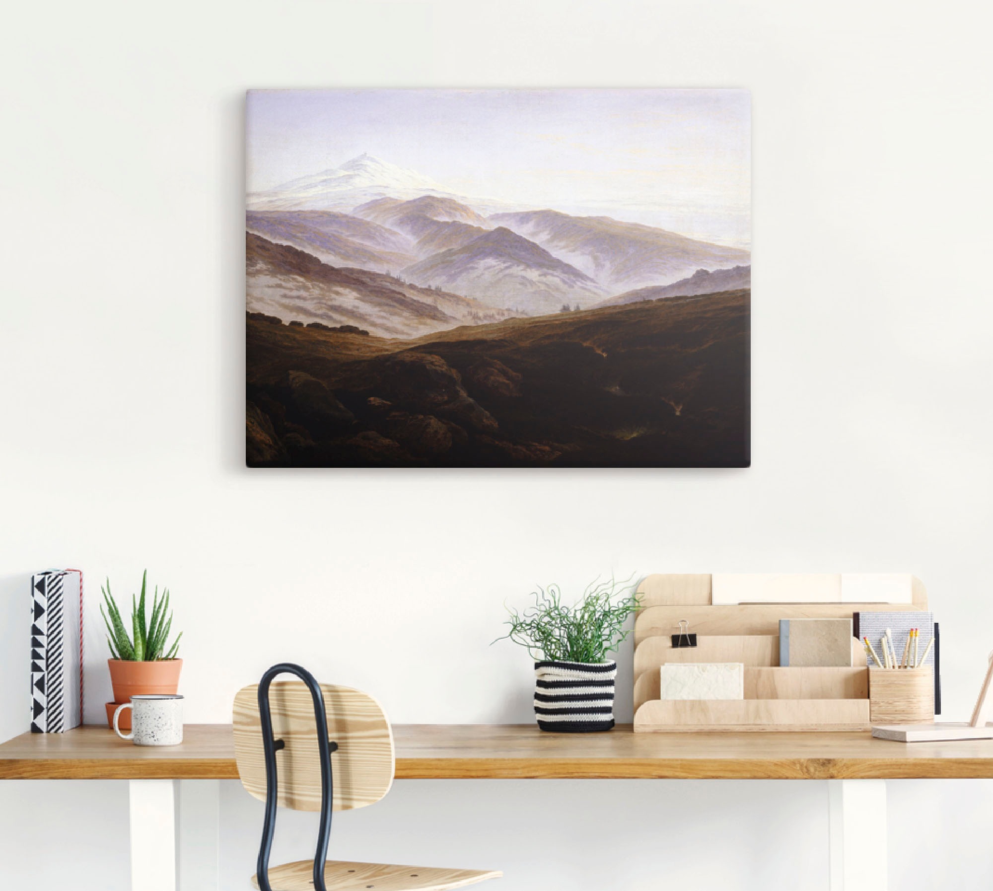 Artland Wandbild »Erinnerungen an das Riesengebirge. 1835.«, Berge, (1 St.), als Alubild, Leinwandbild, Wandaufkleber oder Poster in versch. Größen