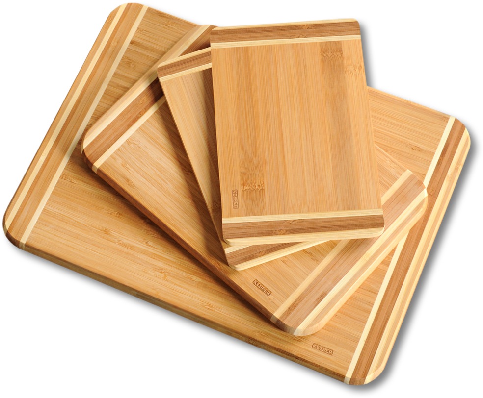 KESPER® Schneidebrett (1x 38x28,5x1,6 cm, 1x 28,5x20x1,6 cm, 2 x 25x15x1 cm günstig online kaufen