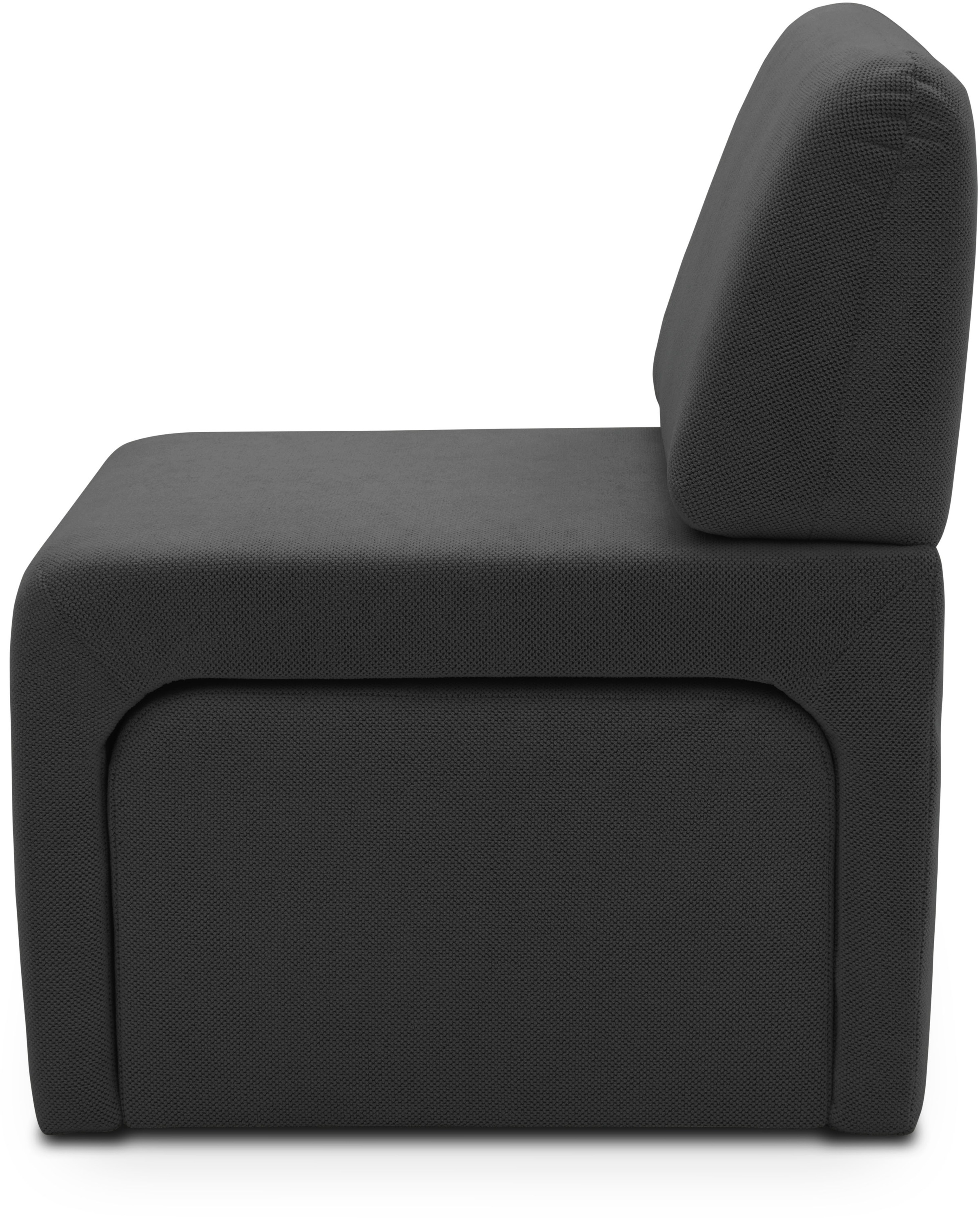 DOMO collection Sessel »mit Hocker 700017 ideal für kleine Räume, platzsparend, bequem«, Hocker unter dem Sessel verstaubar, lieferbar in nur 2 Wochen