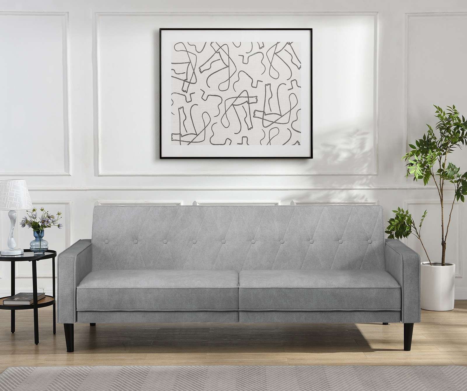 Dorel Home 3-Sitzer »Avon«, Schlafsofa 213cm, Bettfunktion (110/190cm), trendiger Cord o. Webstoff
