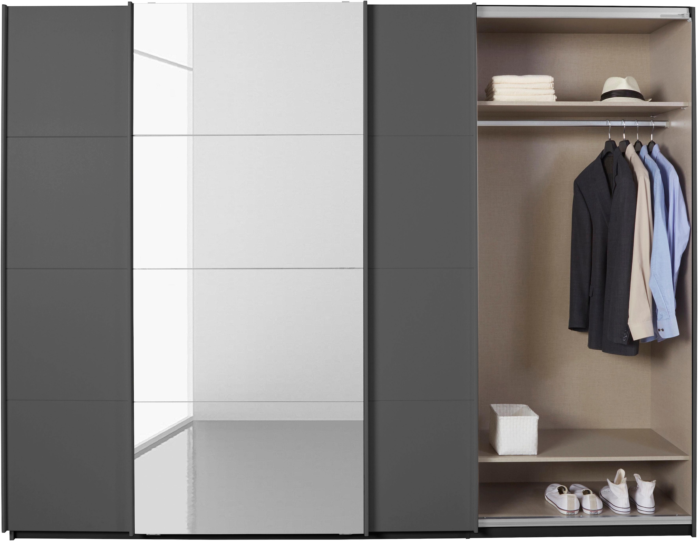 rauch Schwebetürenschrank »Kleiderschrank Schrank Garderobe Wäscheschrank BESTSELLER KEPAN«, inkl. Schubladen-Einsatz und extra Einlegeböden MADE IN GERMANY