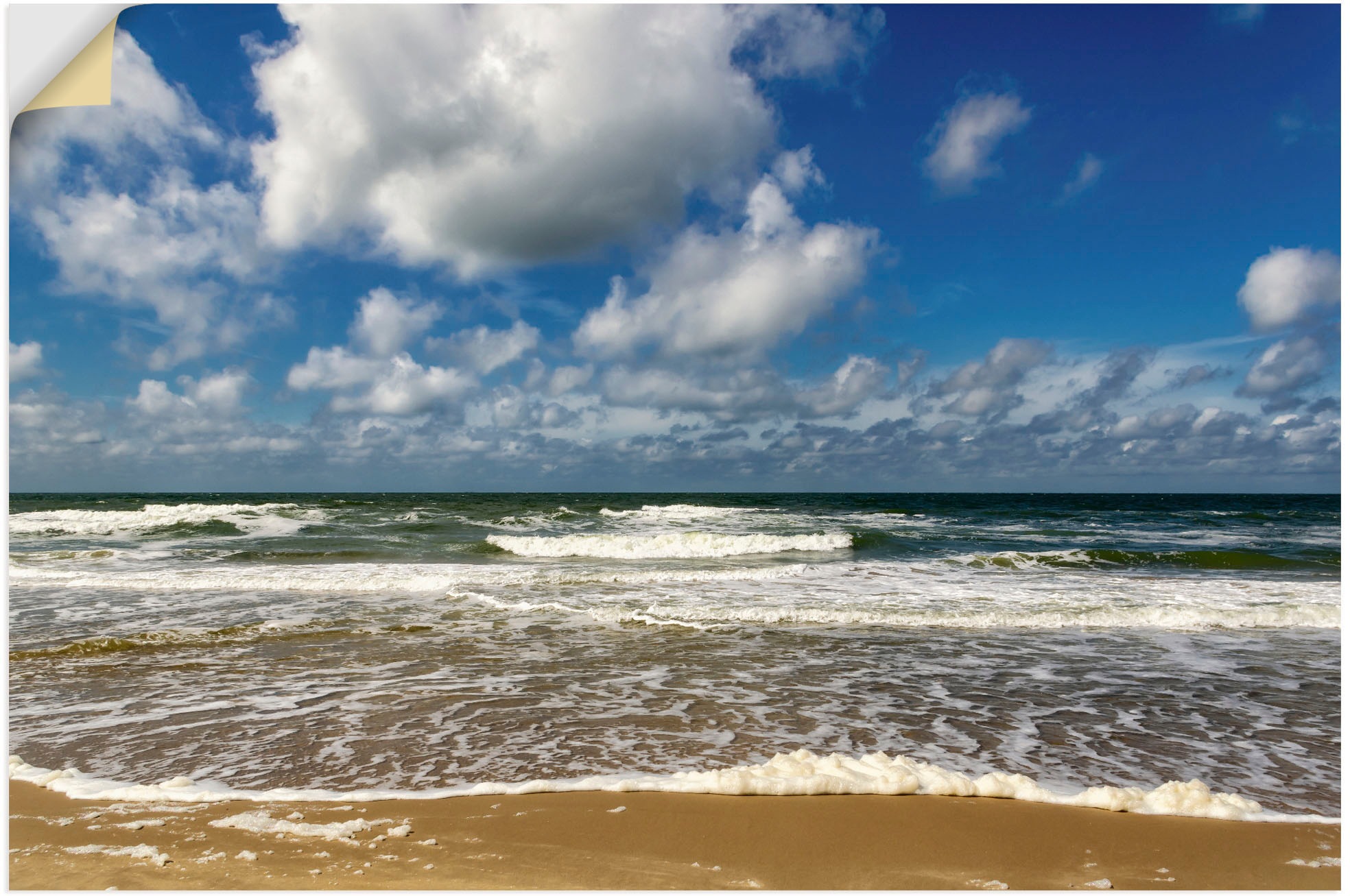 Artland Wandbild »Meeresblick Strand Paal«, Strandbilder, (1 St.), als Alub günstig online kaufen